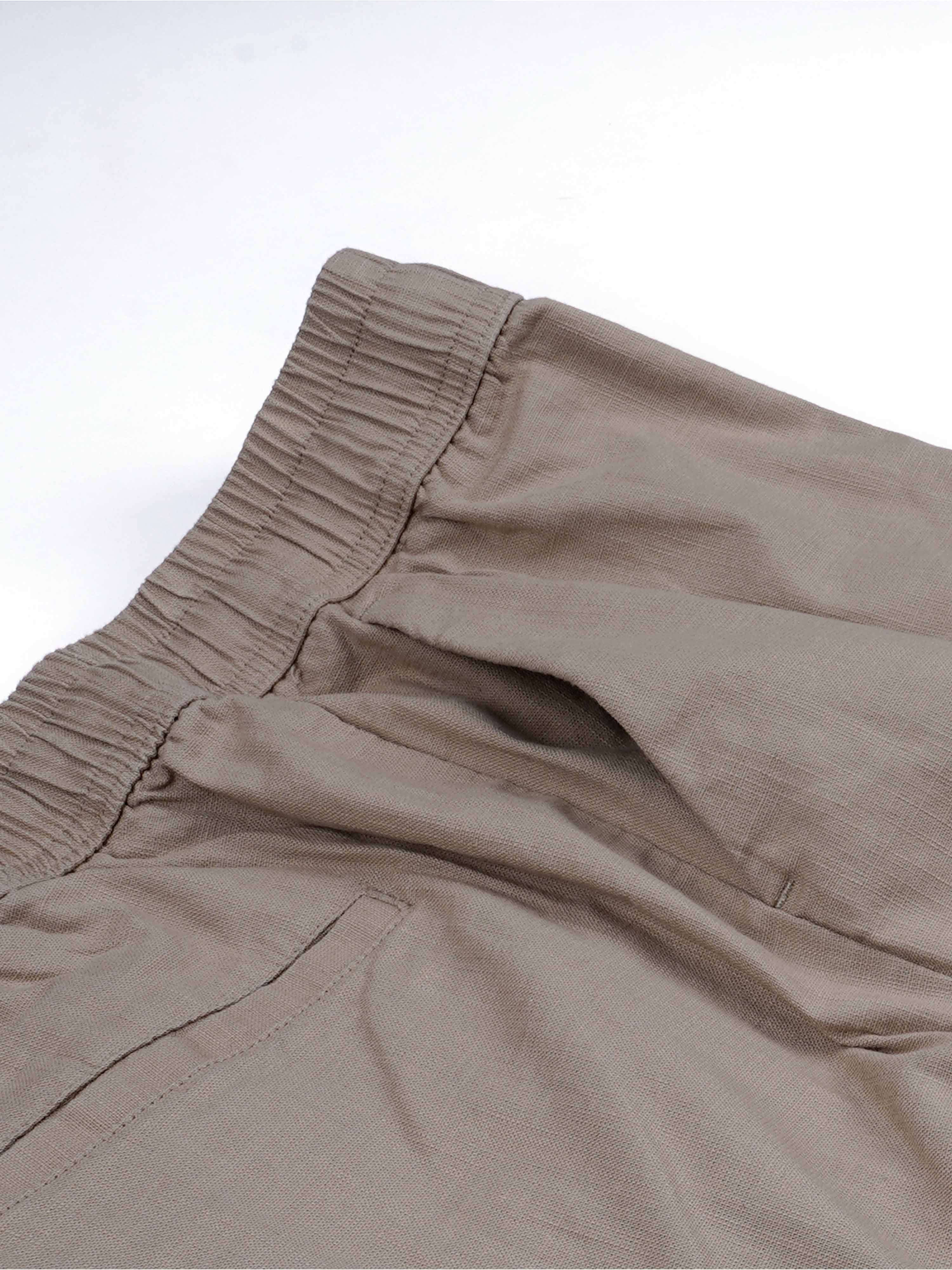 Khaki Men Cargo Joggers