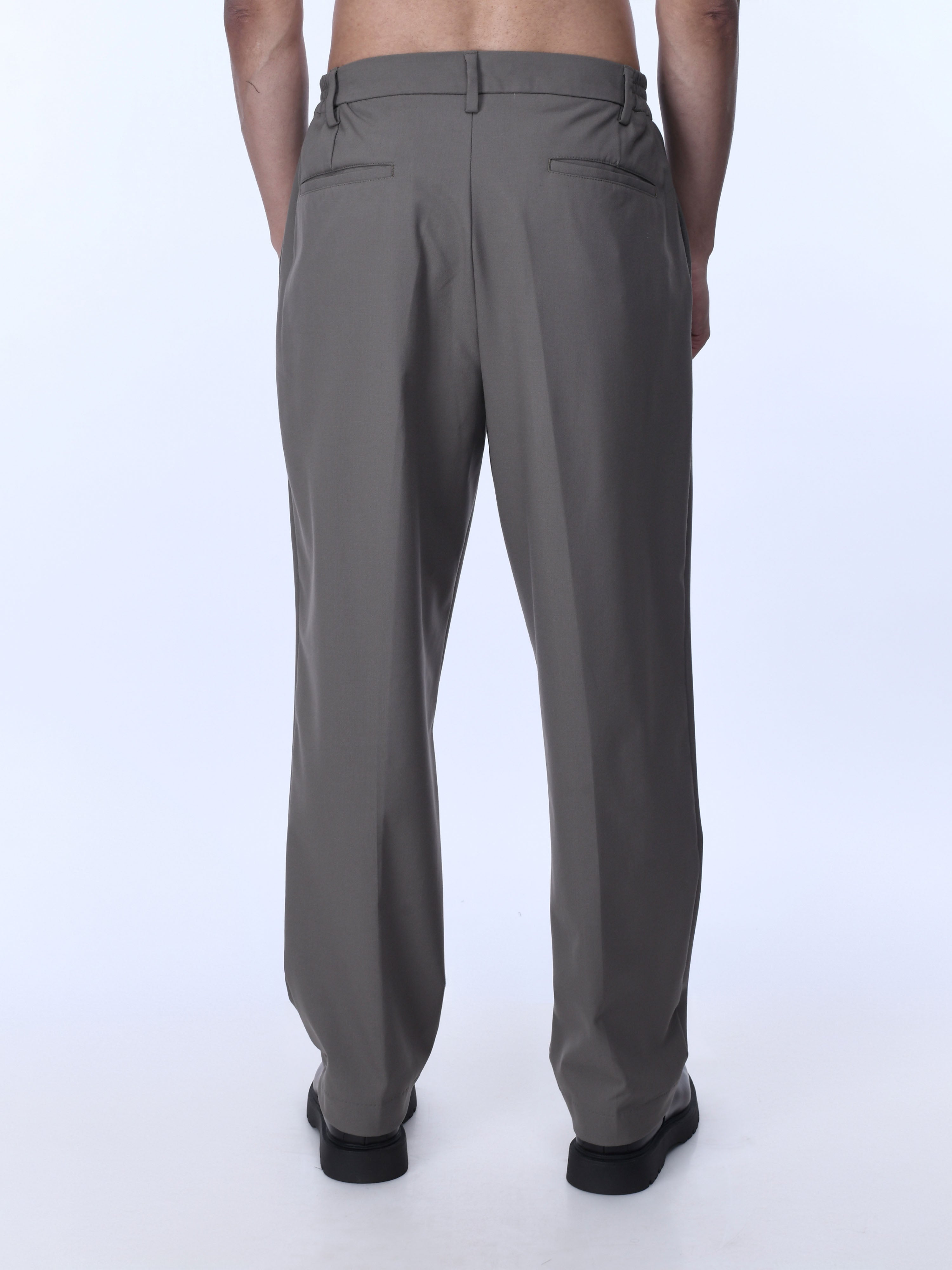 Soft Beige Relaxed Trousers for men