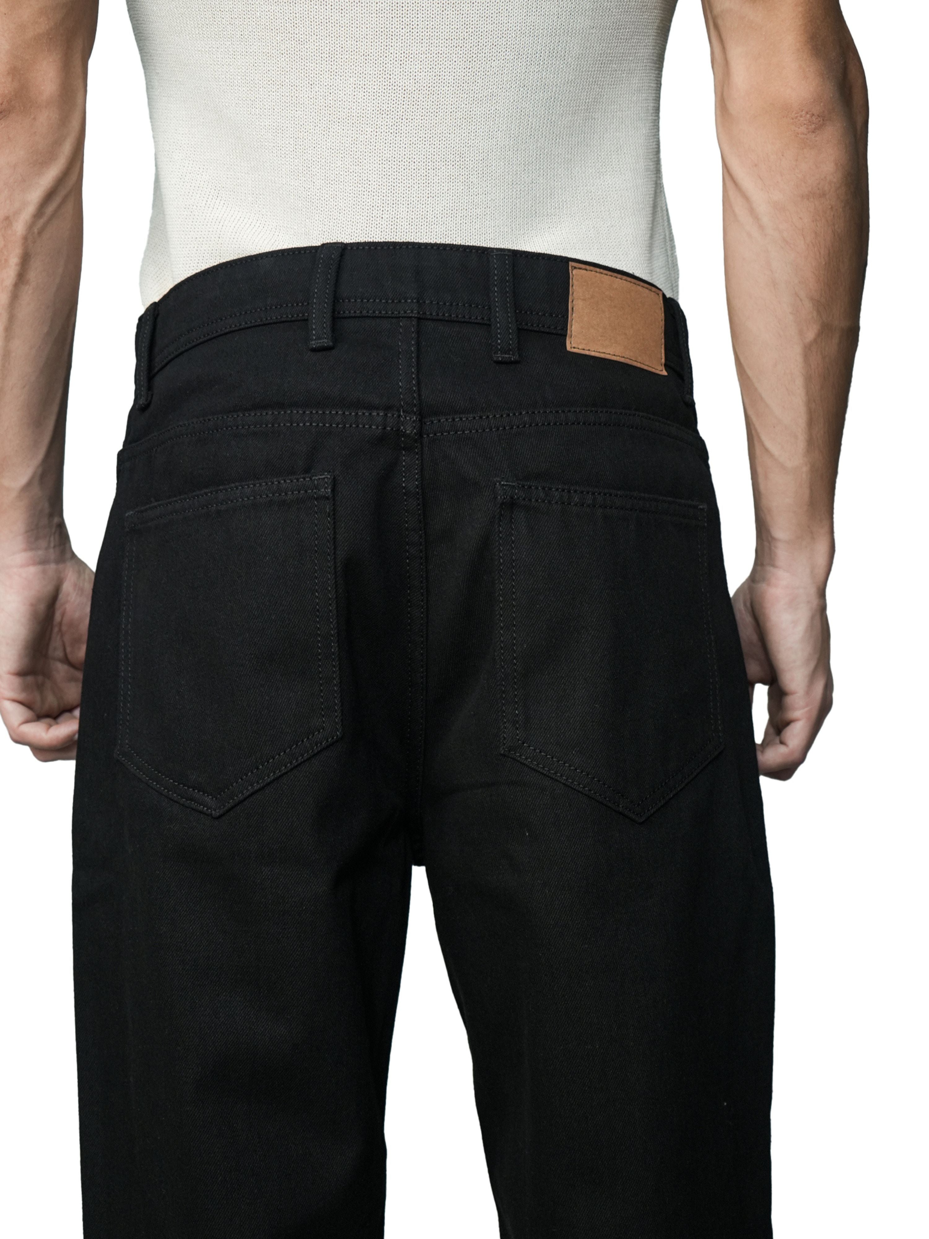 Black Edge Relaxed Denims