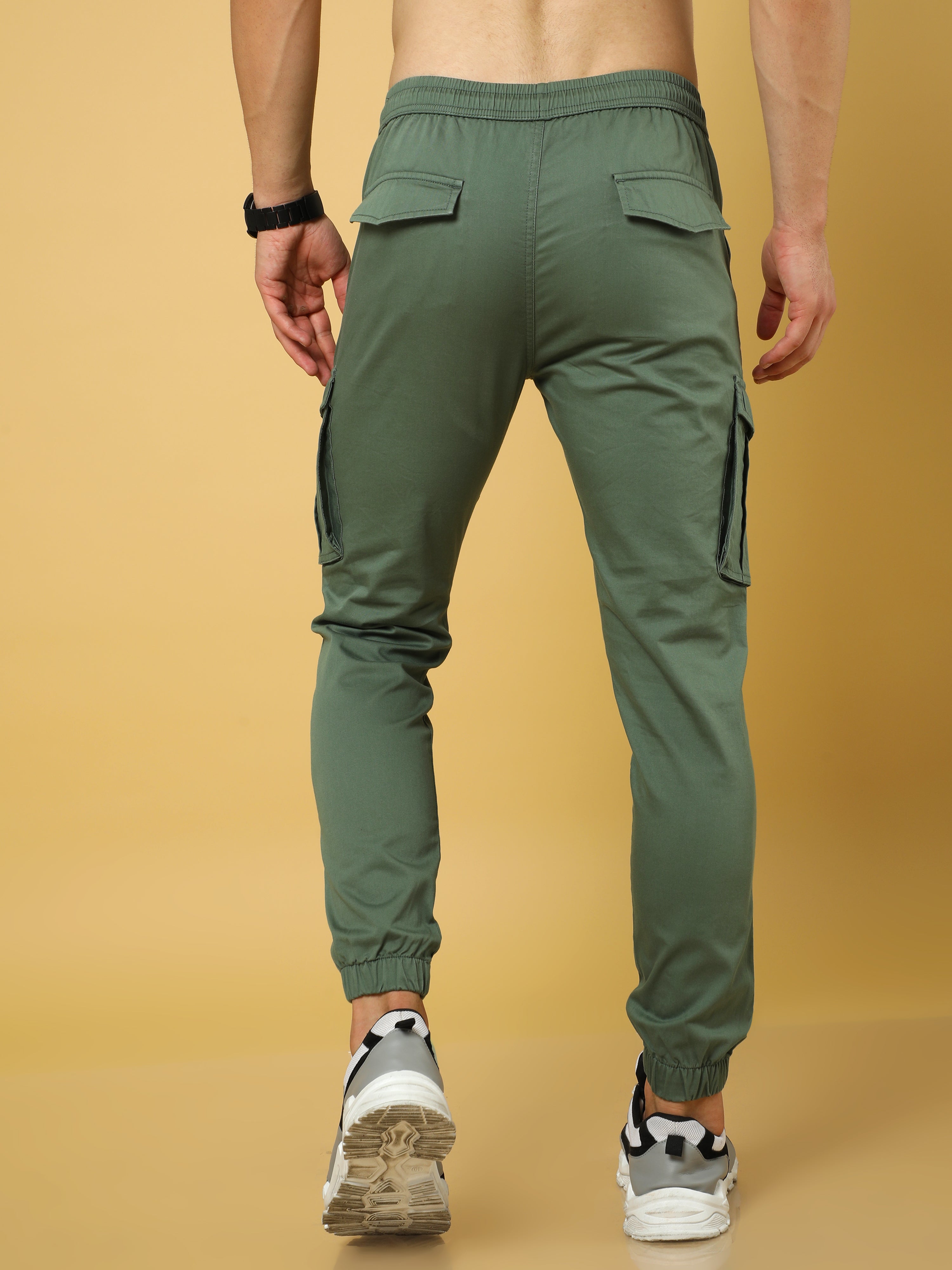 Authentic Olive Cargo Cotton Joggers