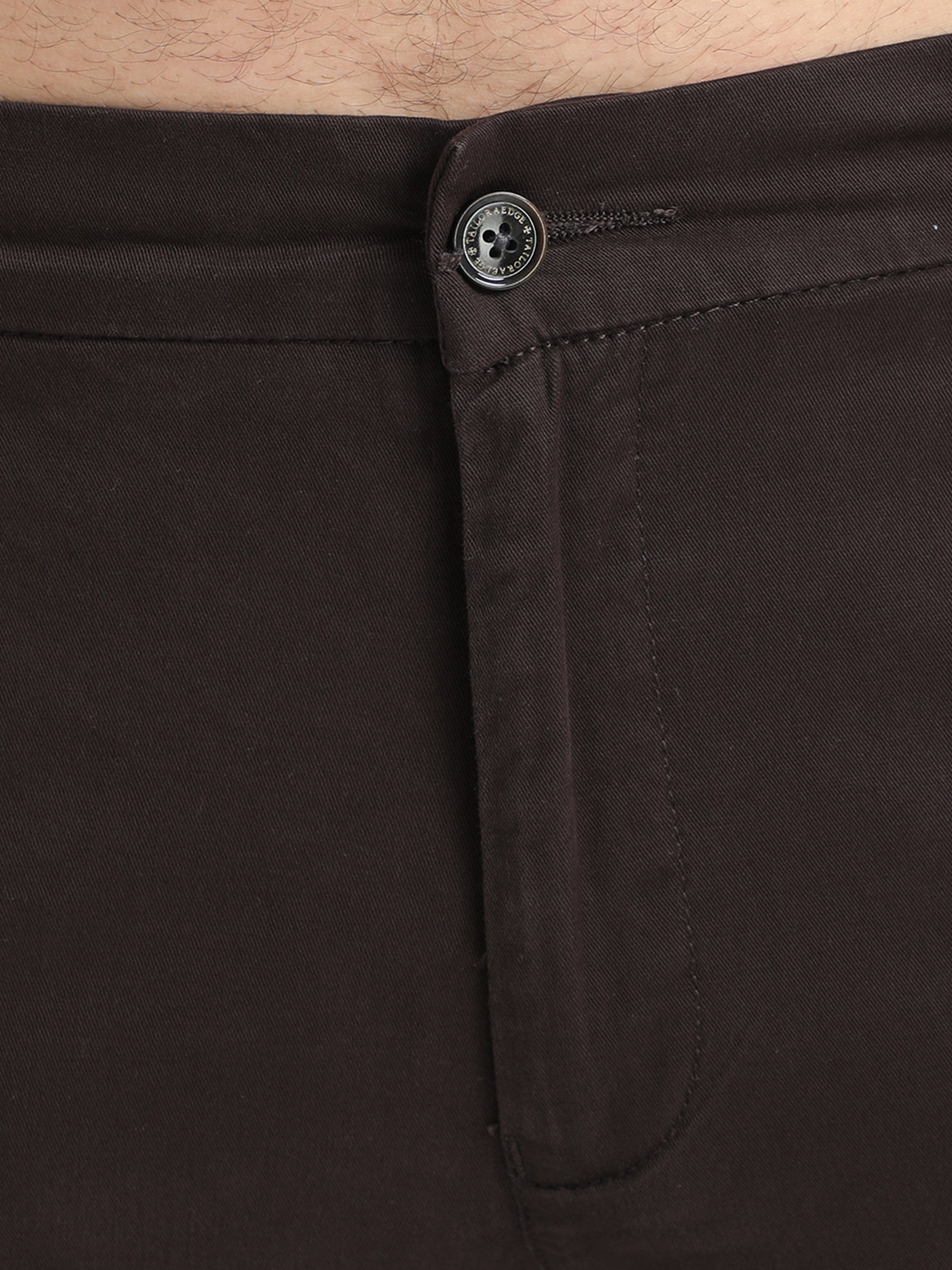 Modern Twill Brown Shorts for Men