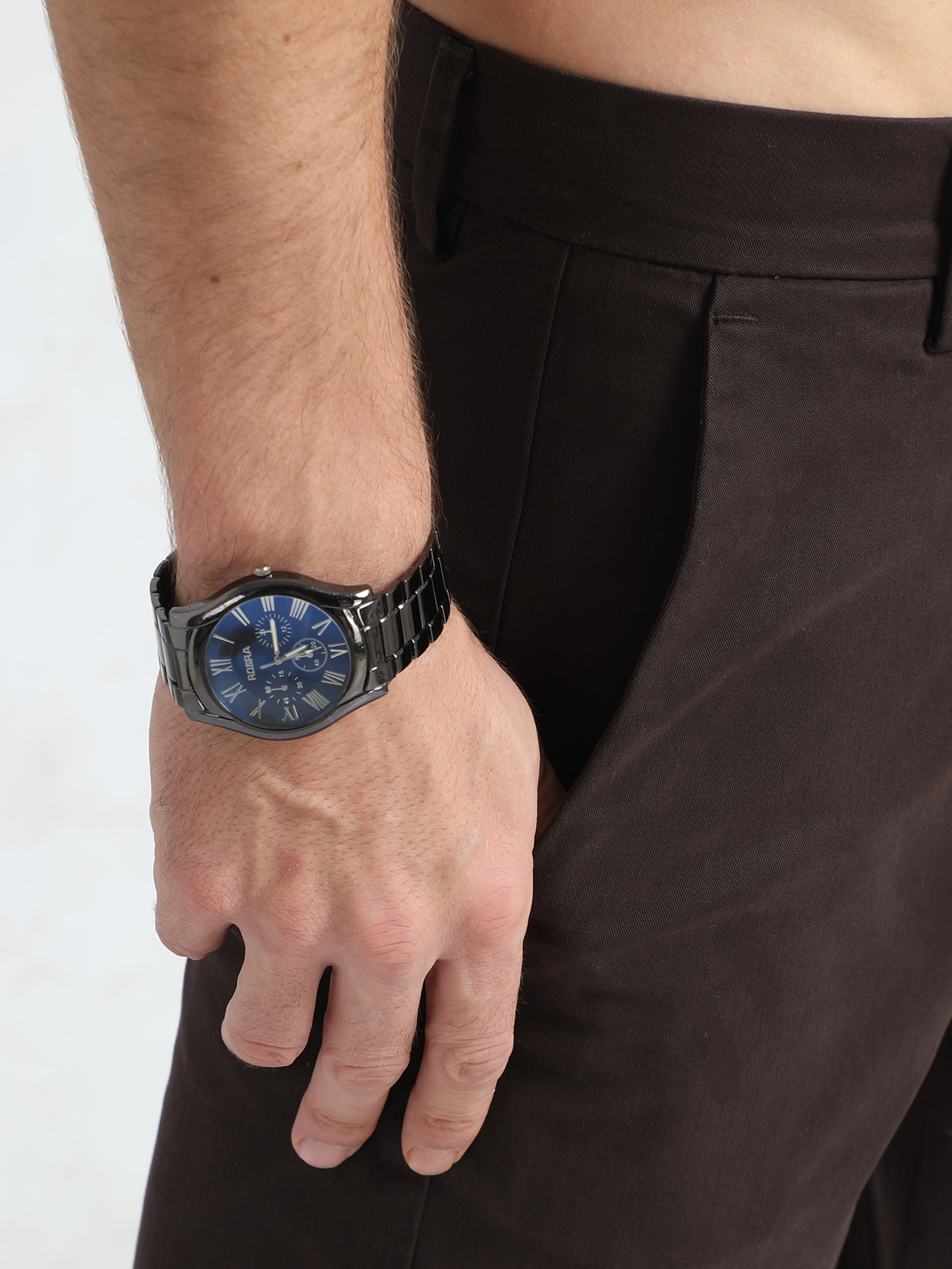 Modern Twill Brown Shorts for Men