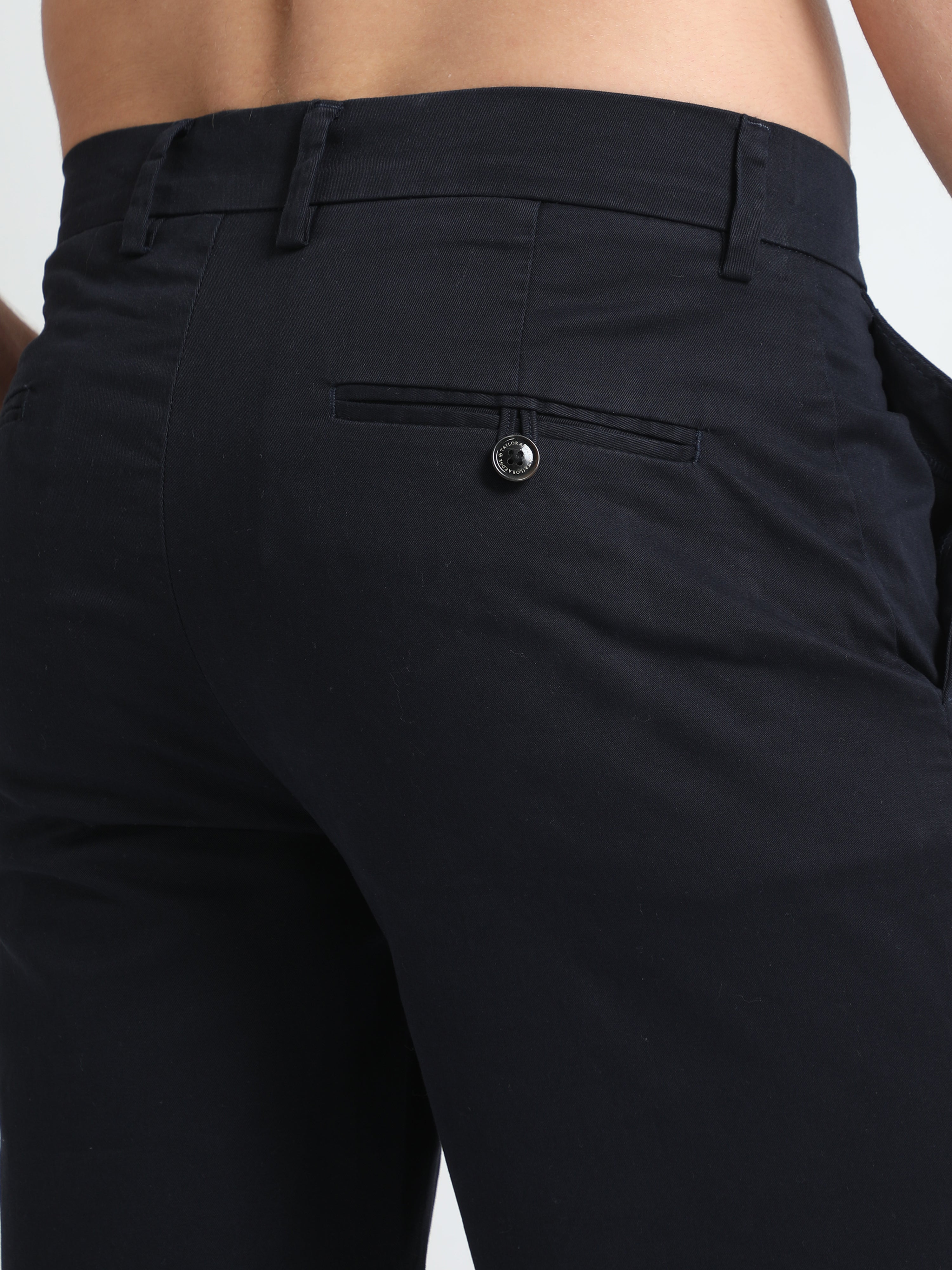 Modern Twill Navy Shorts for Men