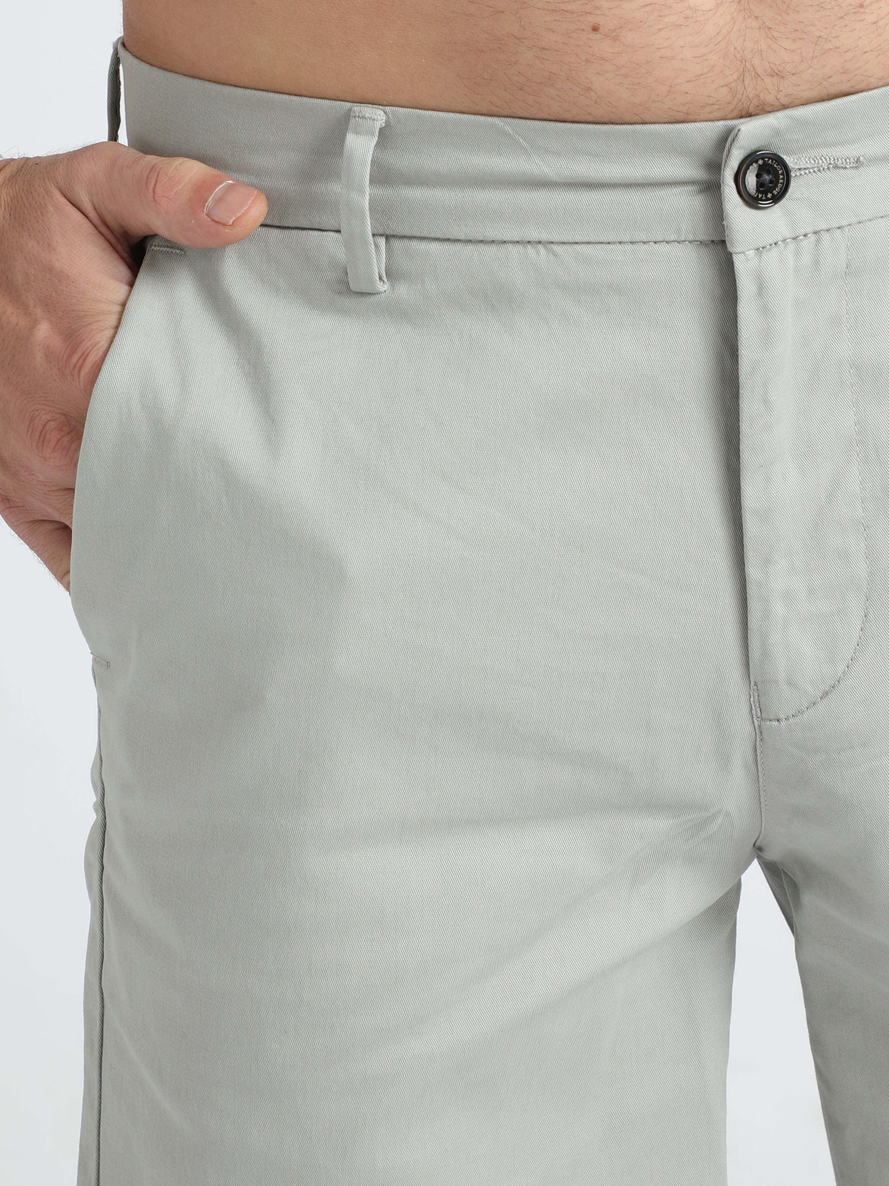 Modern Twill Pistachio Green Shorts