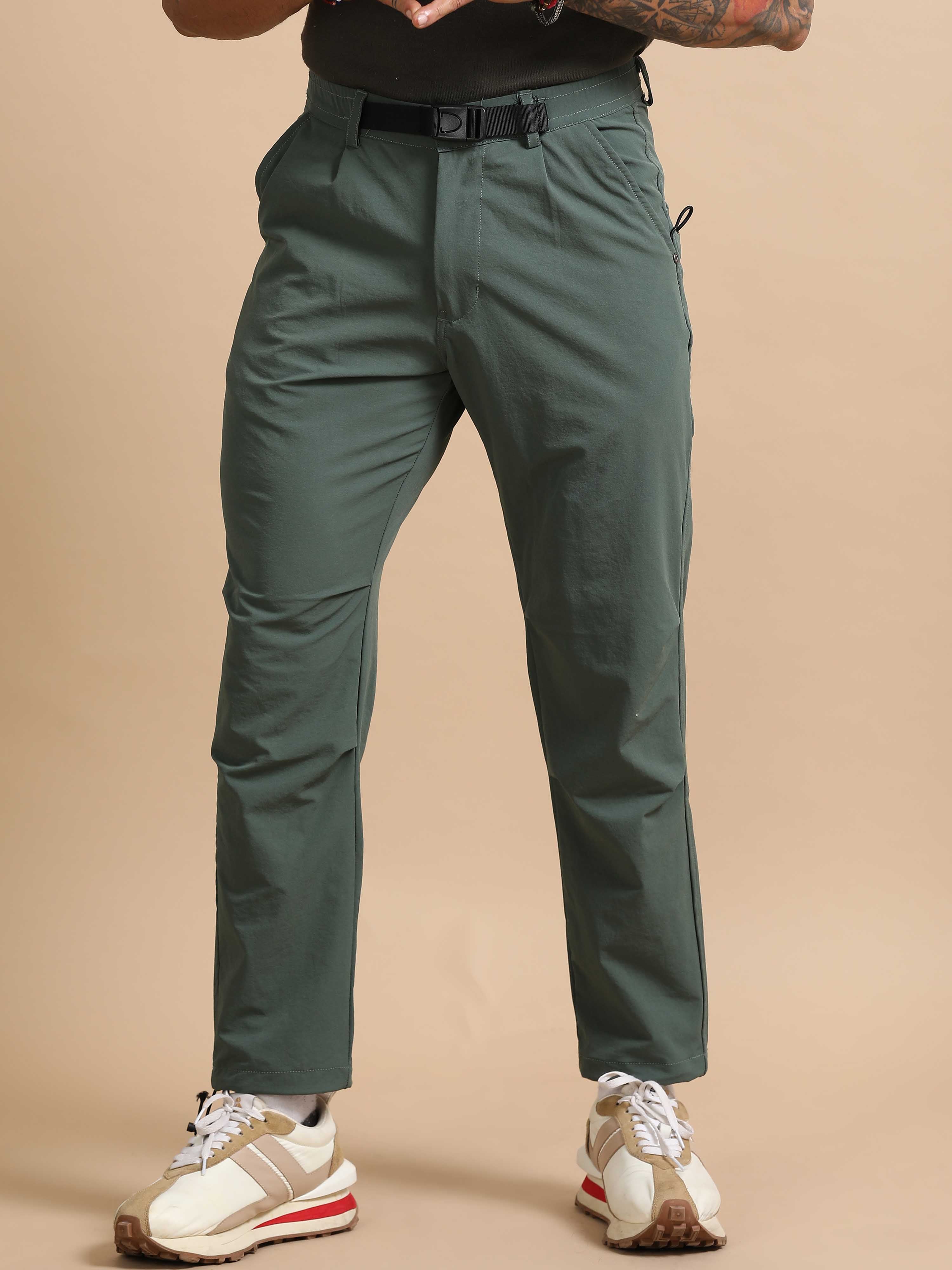 Mens Jogger Pants In Green