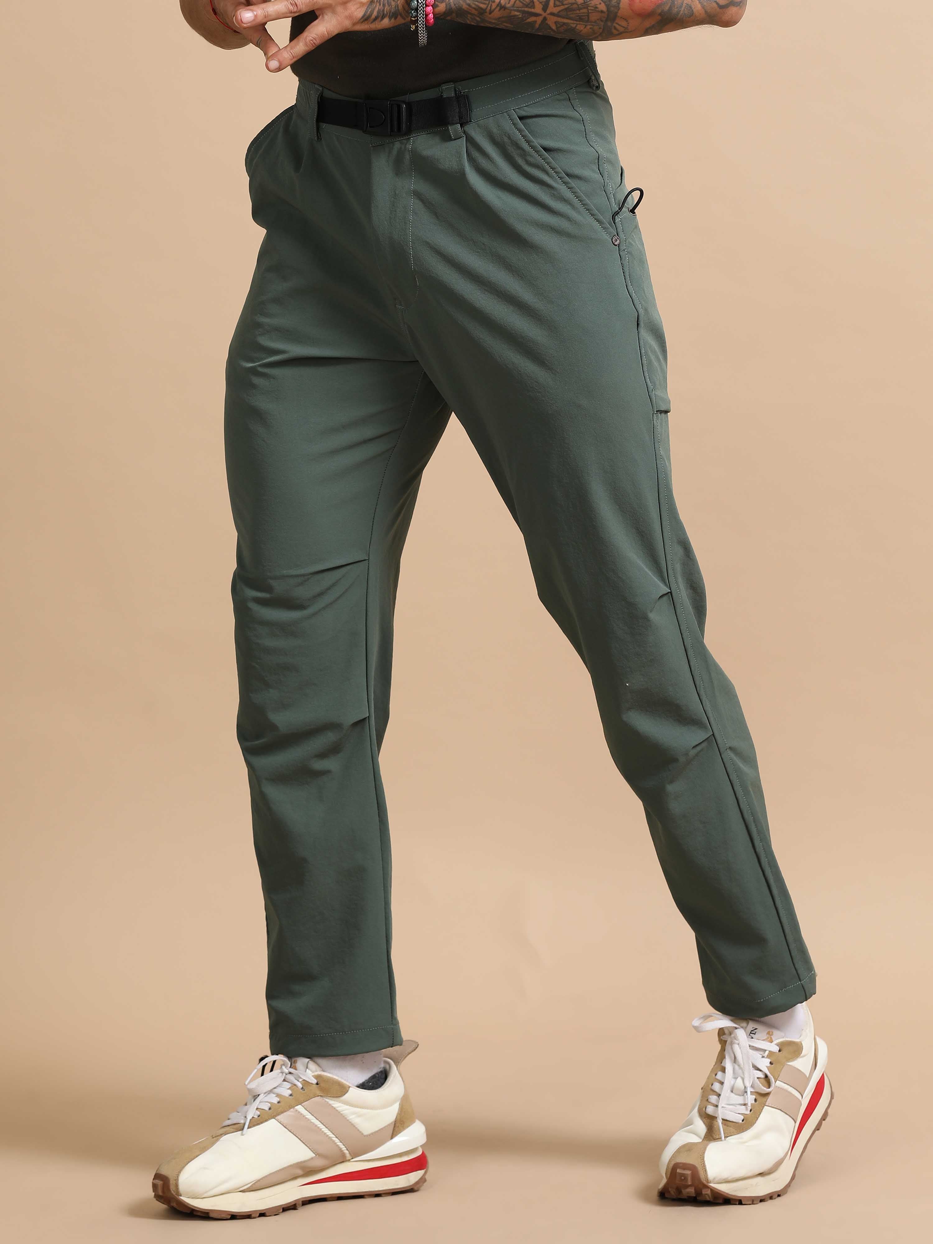 Mens Jogger Pants In Green
