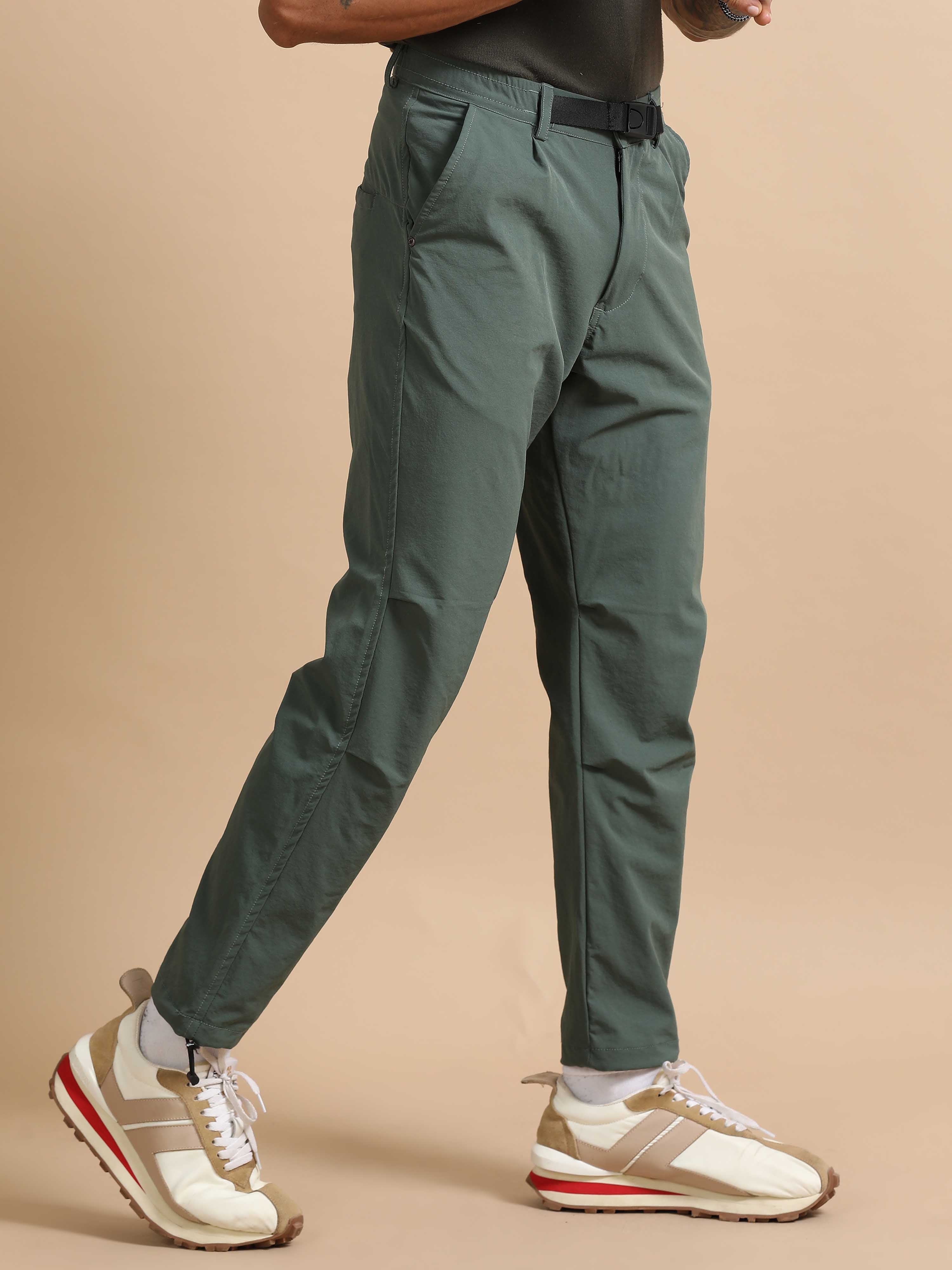 Mens Jogger Pants In Green
