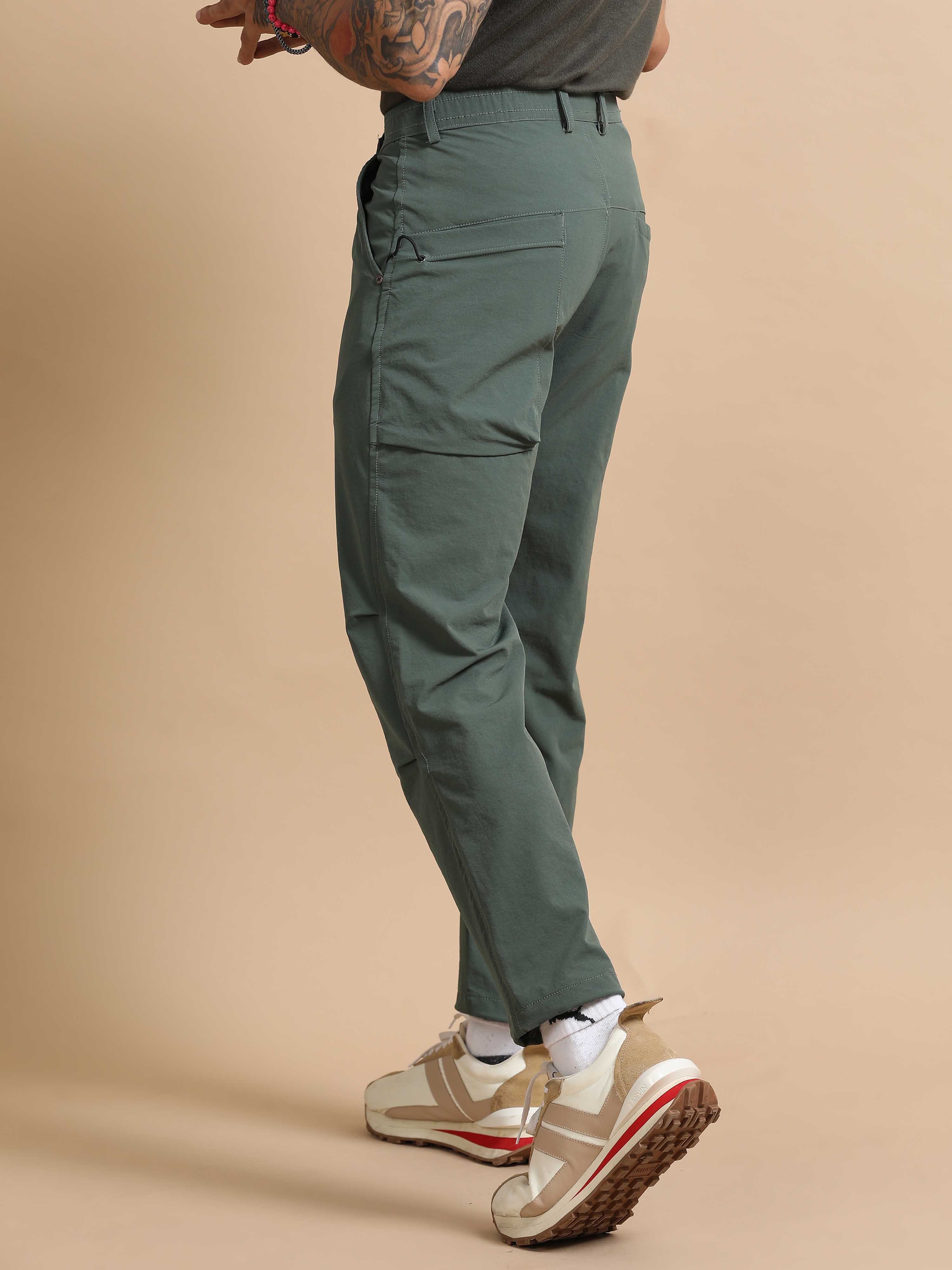 Mens Jogger Pants In Green