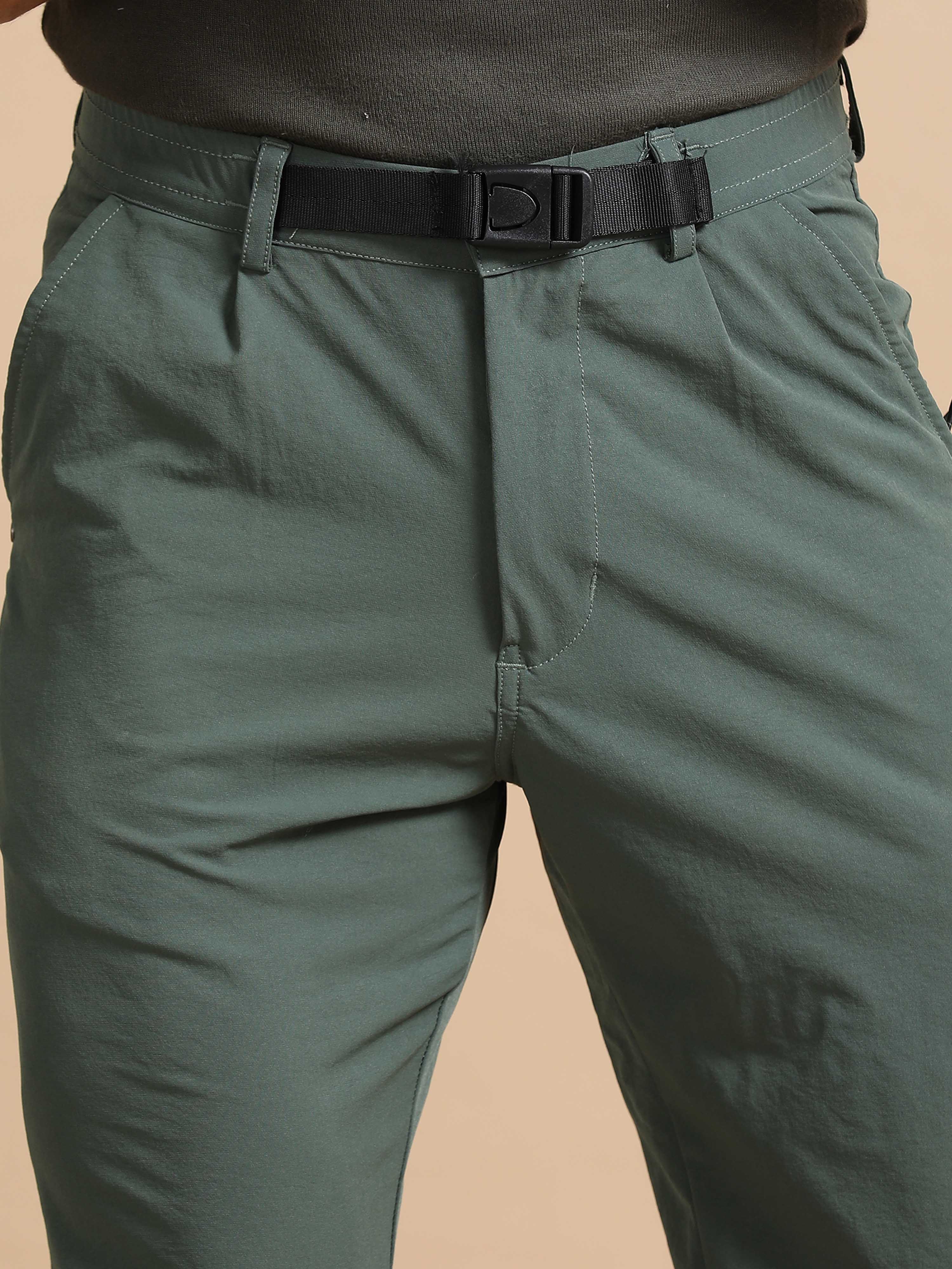 Mens Jogger Pants In Green