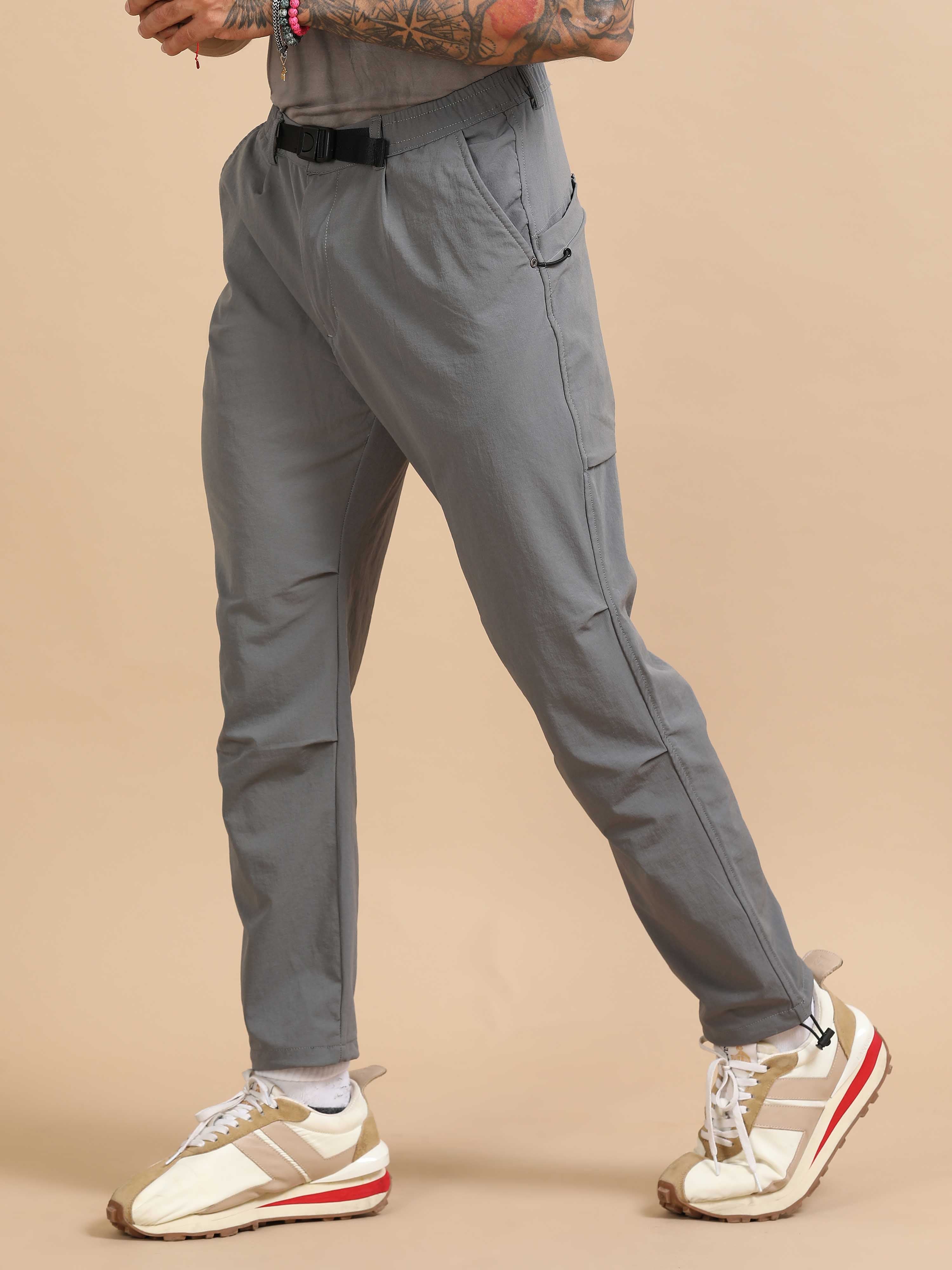 Mens Jogger Pants In Light Grey
