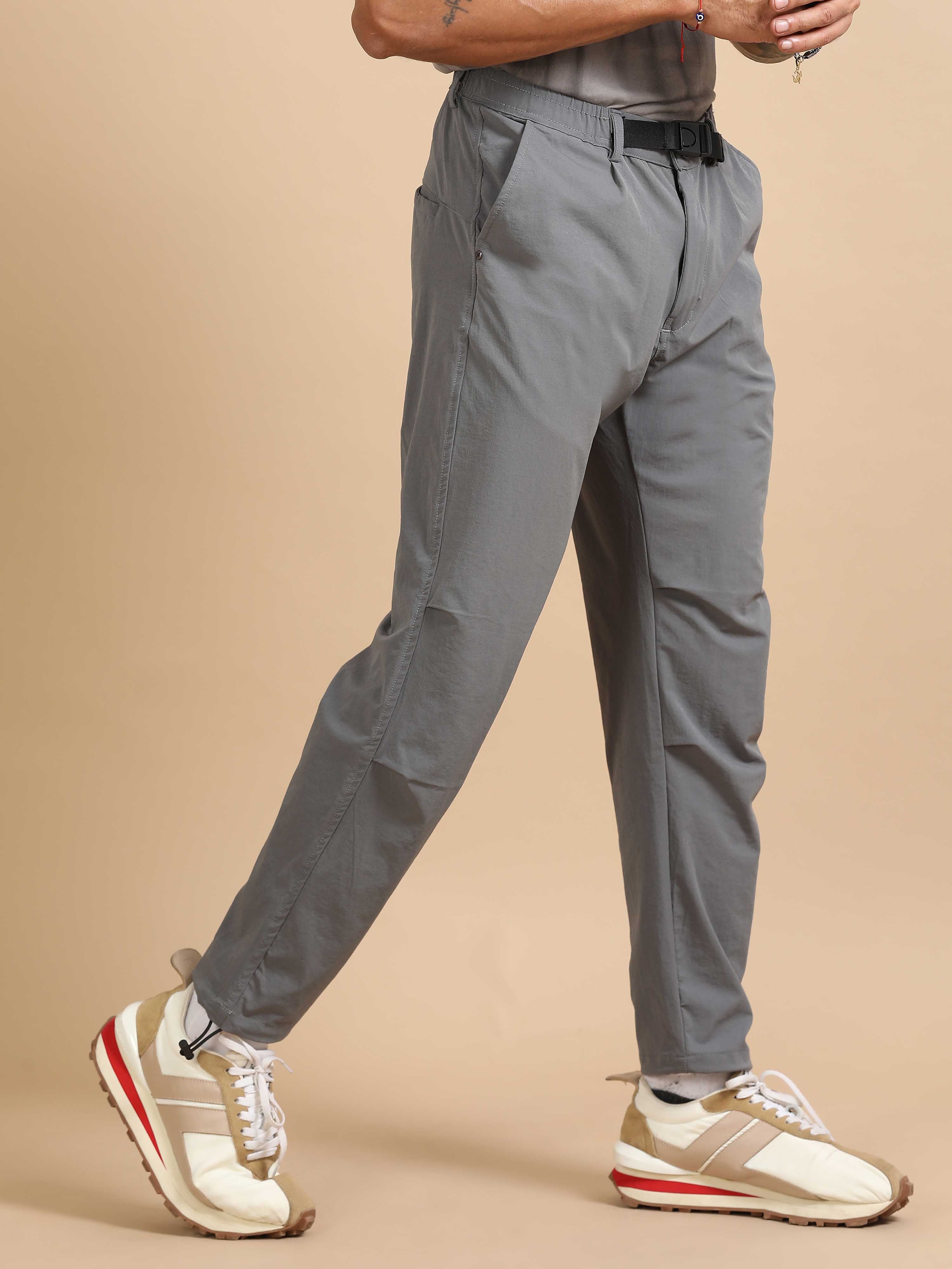 Mens Jogger Pants In Light Grey