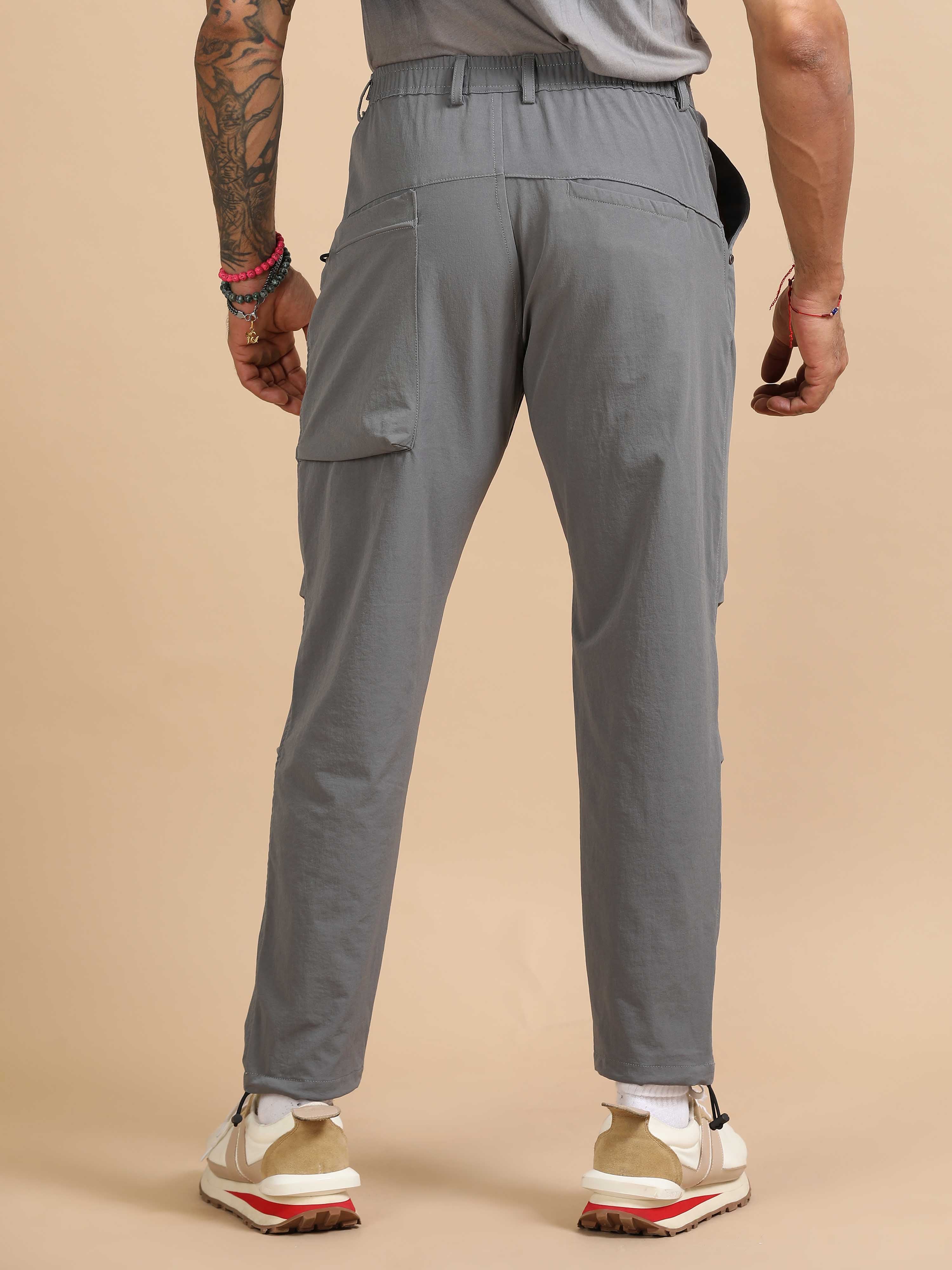 Mens Jogger Pants In Light Grey