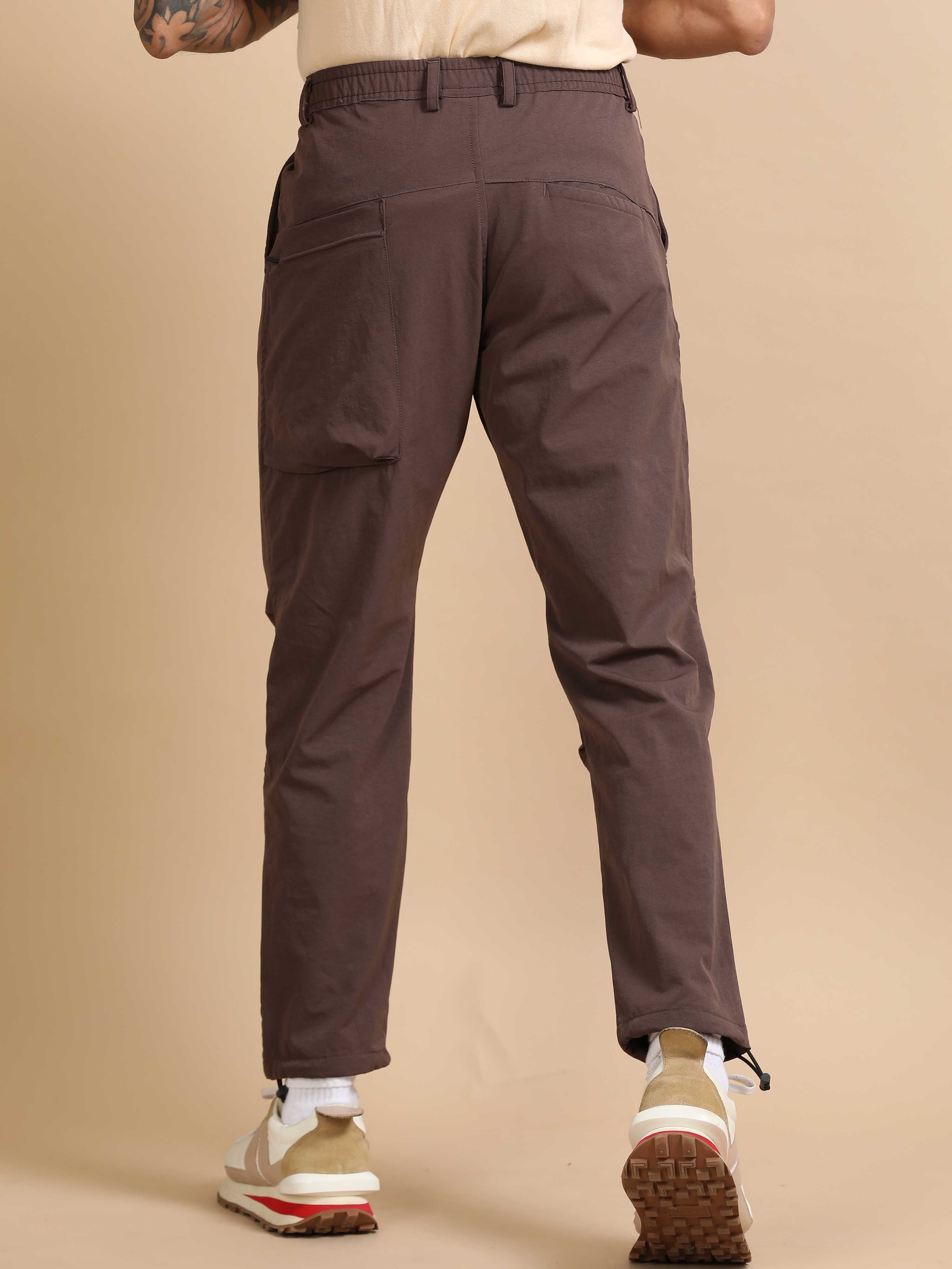 Mens Jogger Pants In Brown
