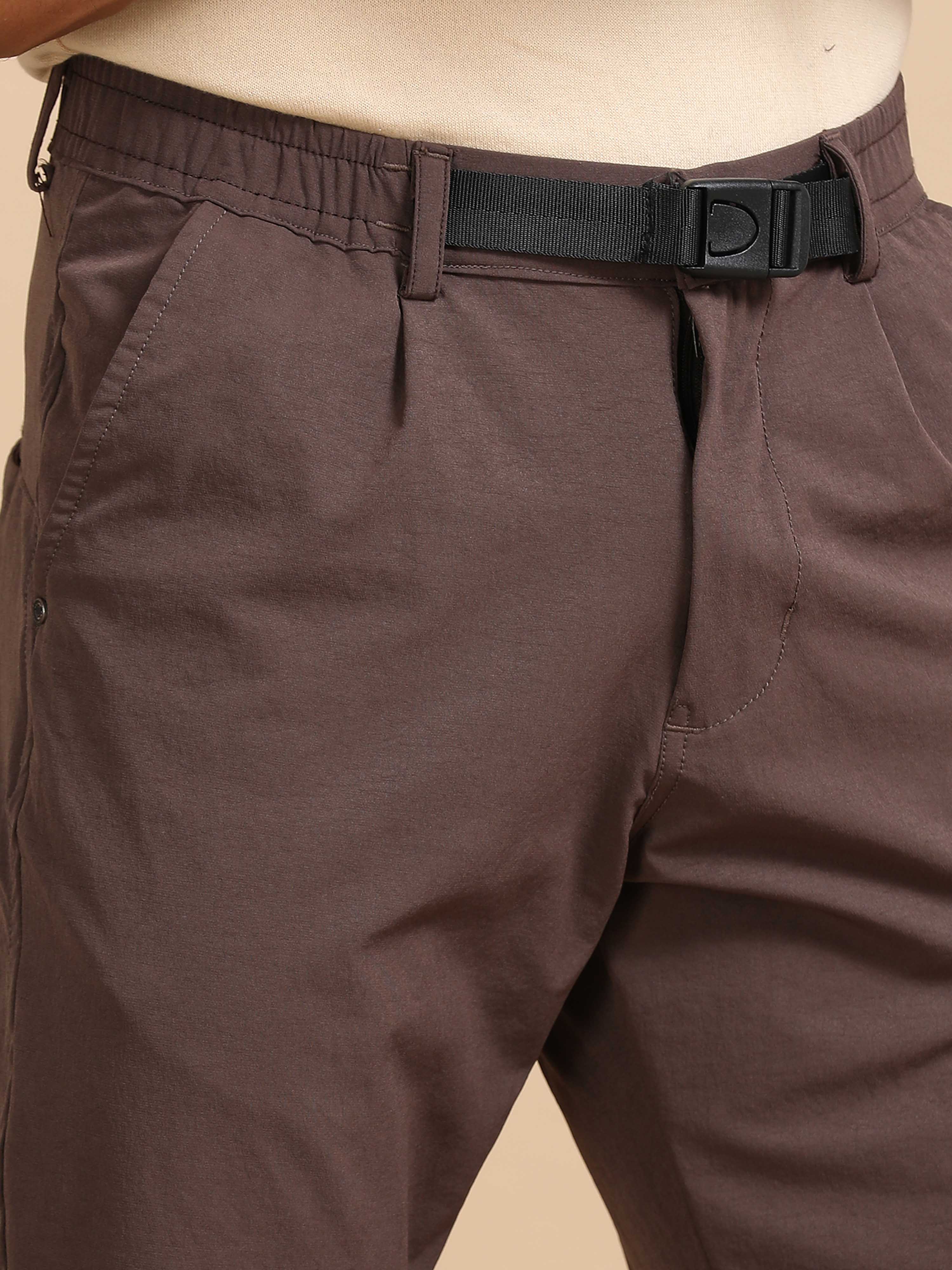 Mens Jogger Pants In Brown