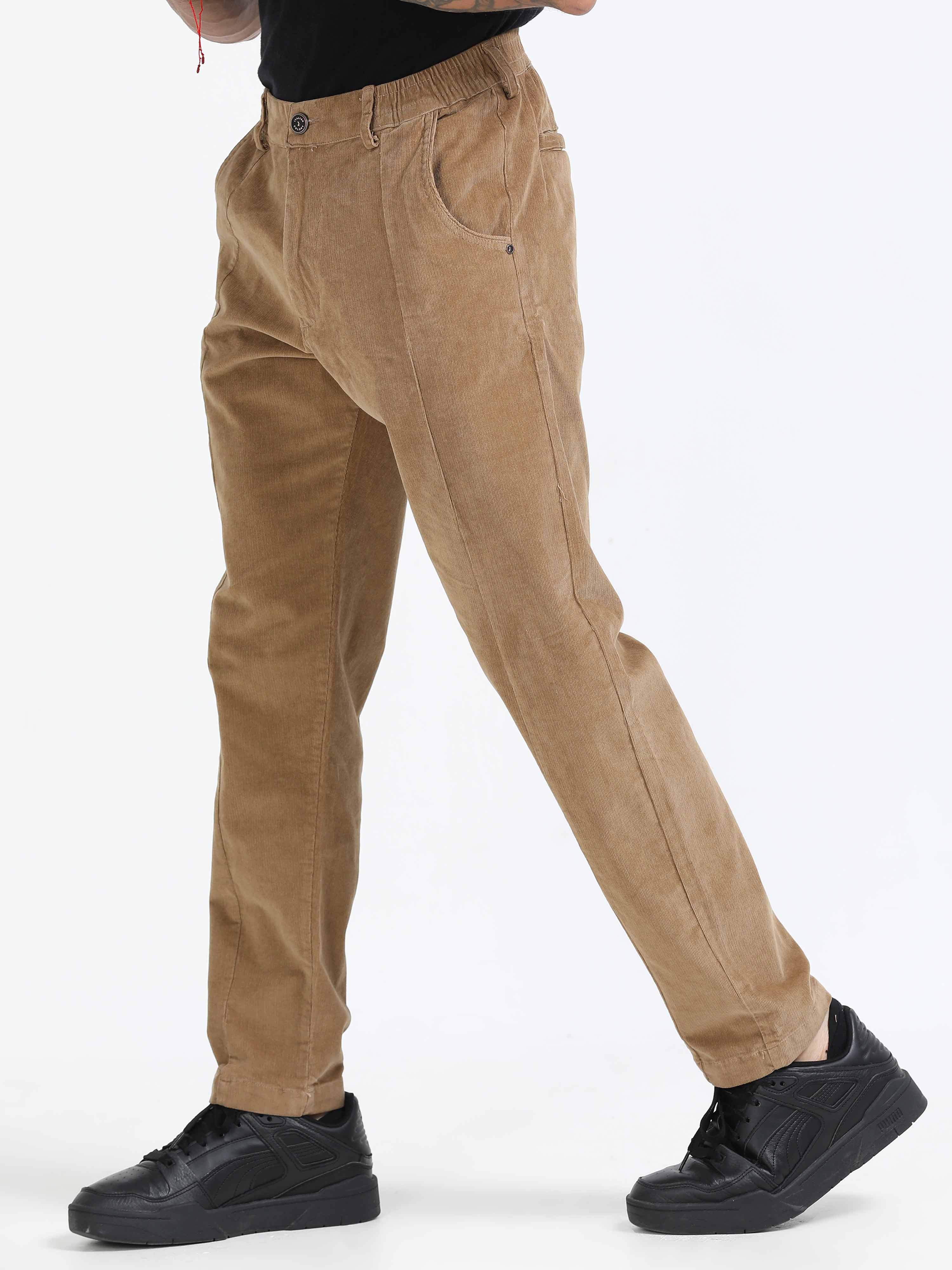 Corduroy Pant In Khaki for Men