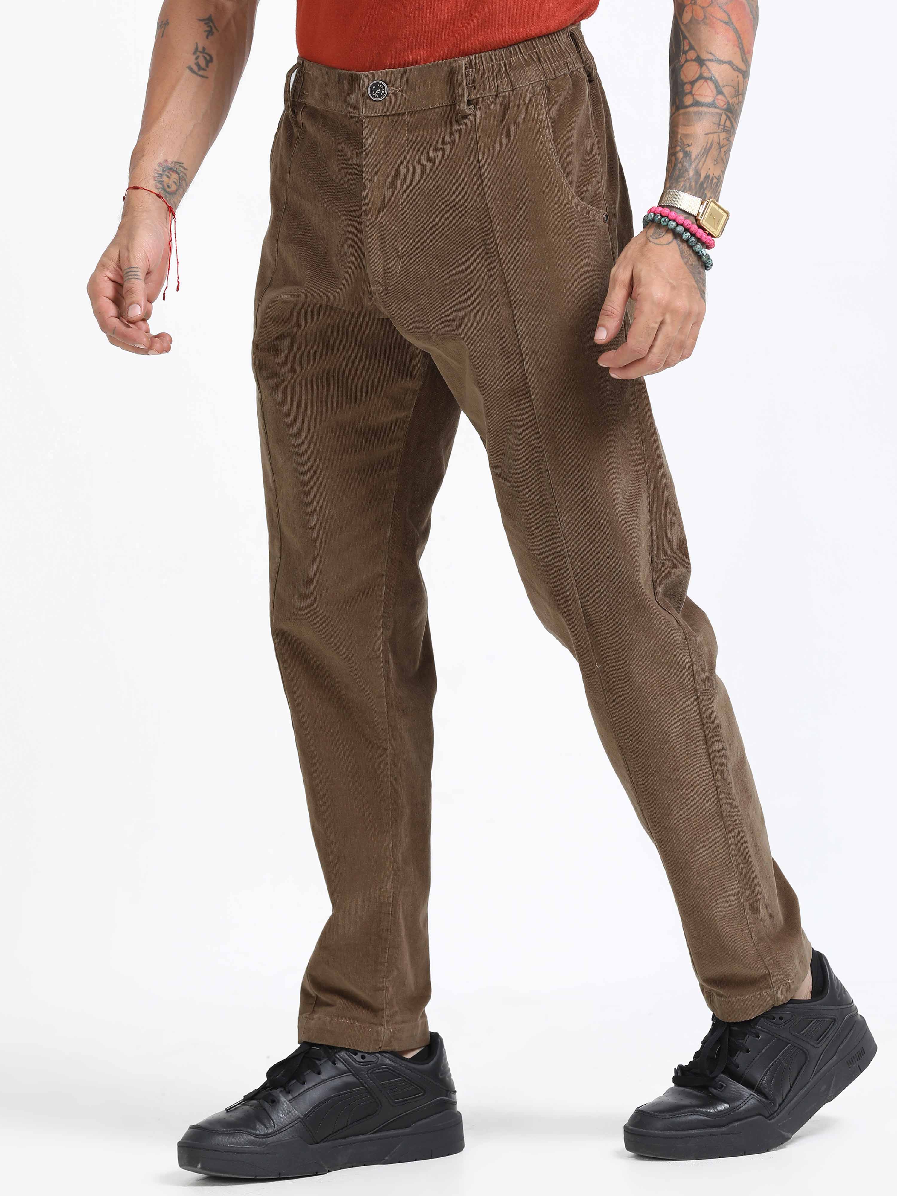 Corduroy Pant In Brown For Men