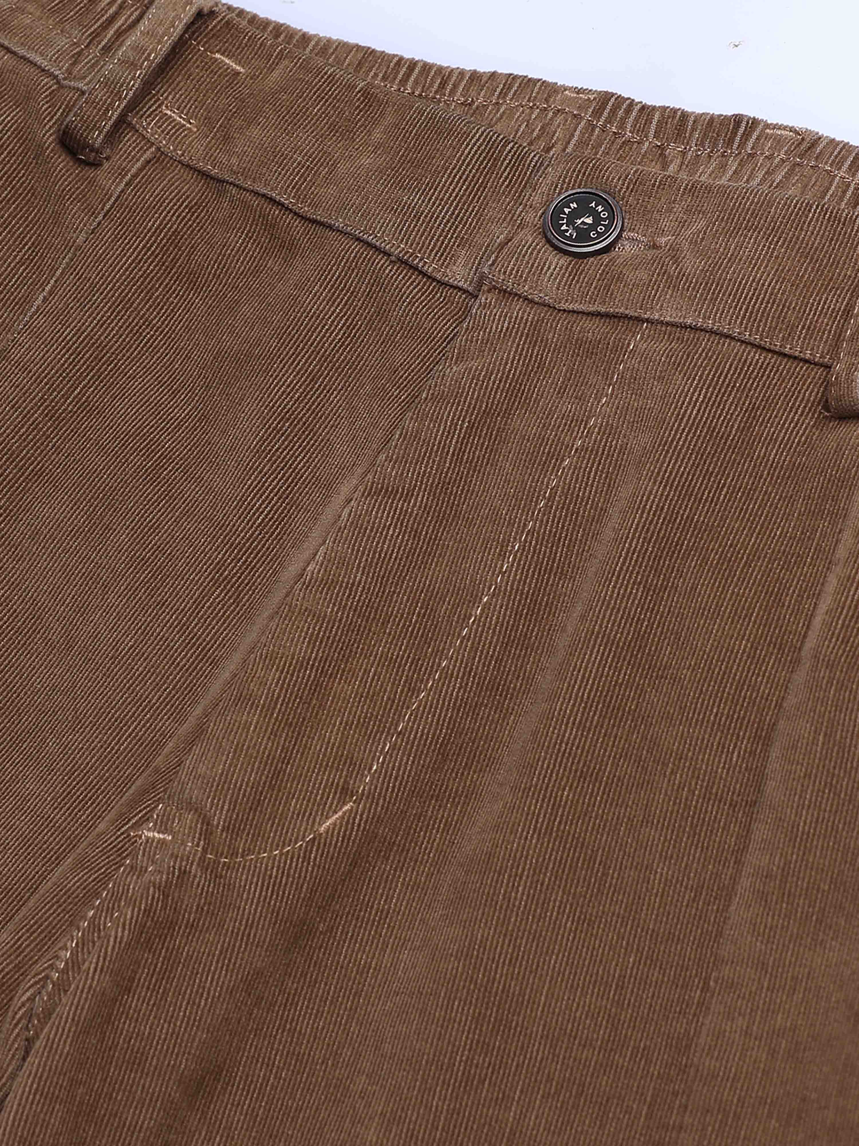Corduroy Pant In Brown For Men