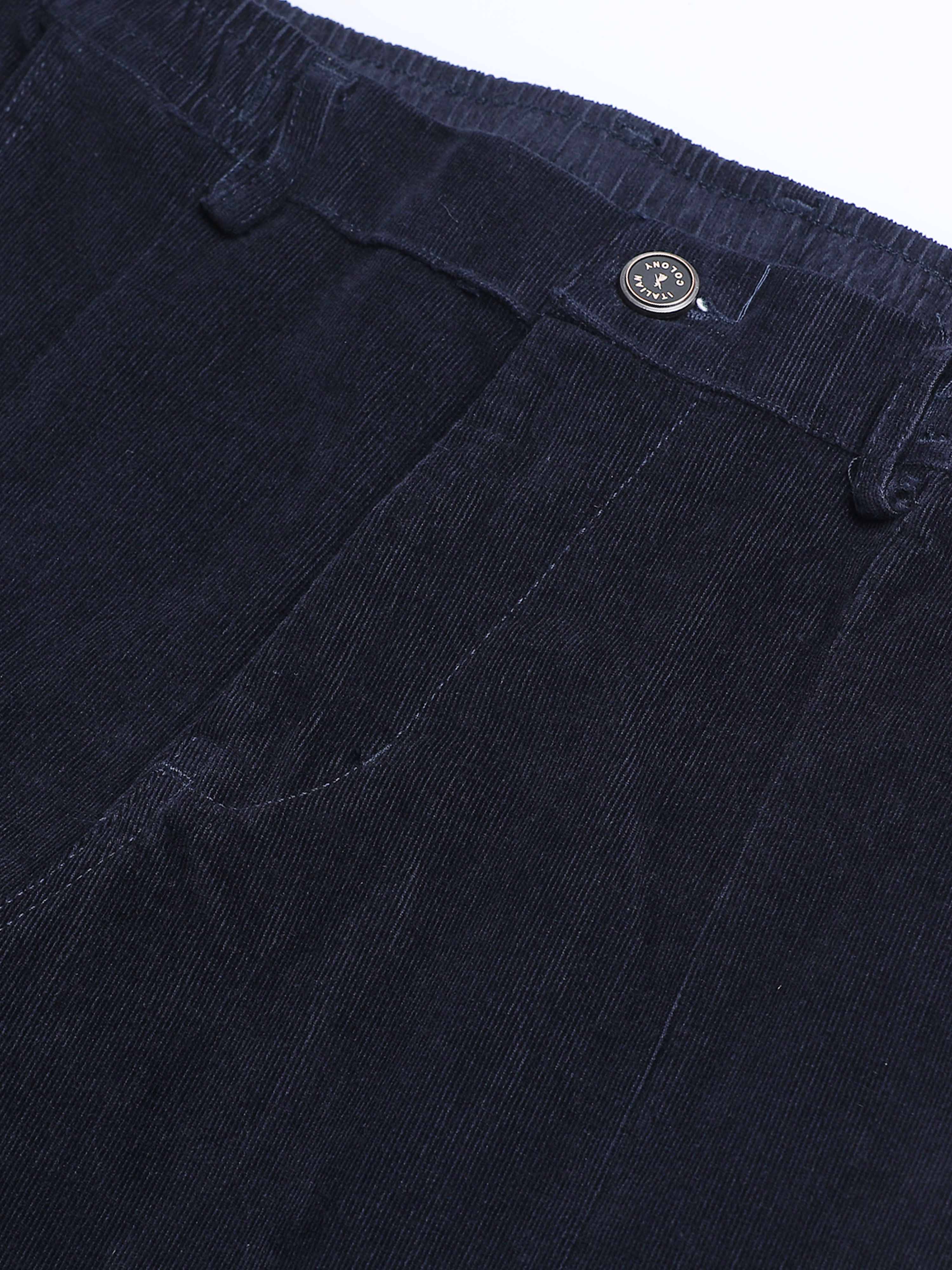 Corduroy Pant In Navy Blue for men
