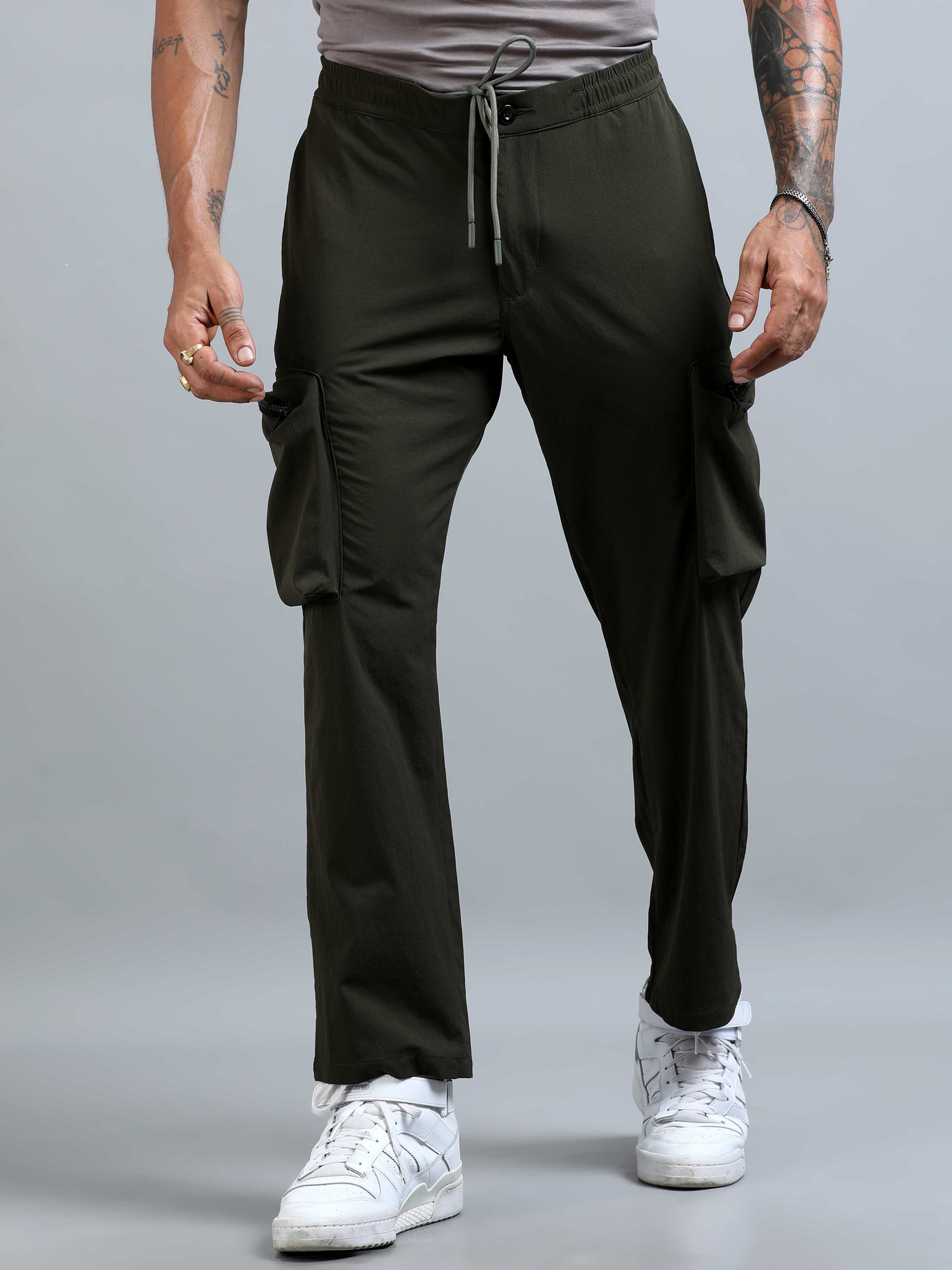 UrbanVoyage Relaxed Cargo In Olive