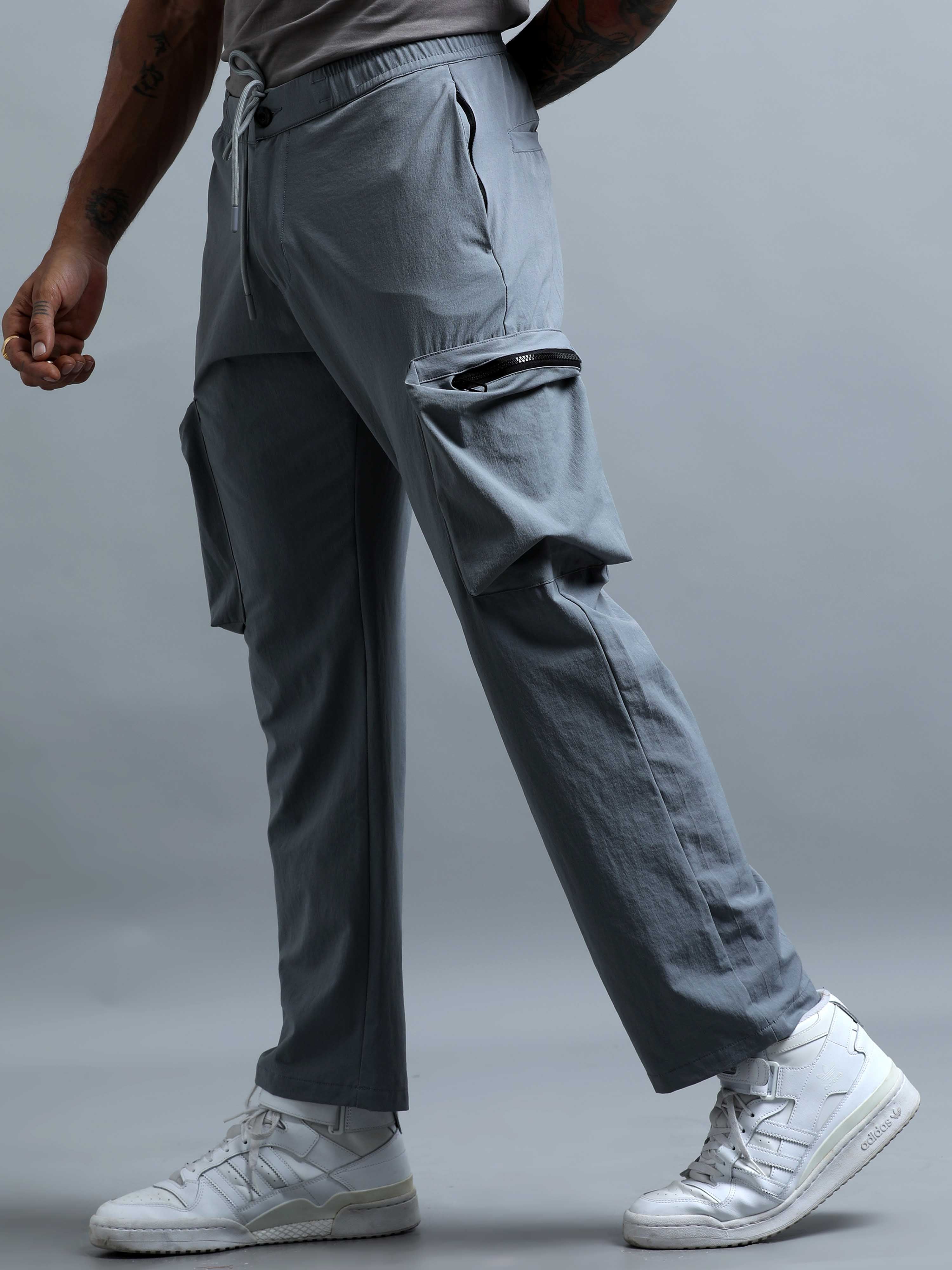 UrbanVoyage Relaxed Cargo In Light Grey