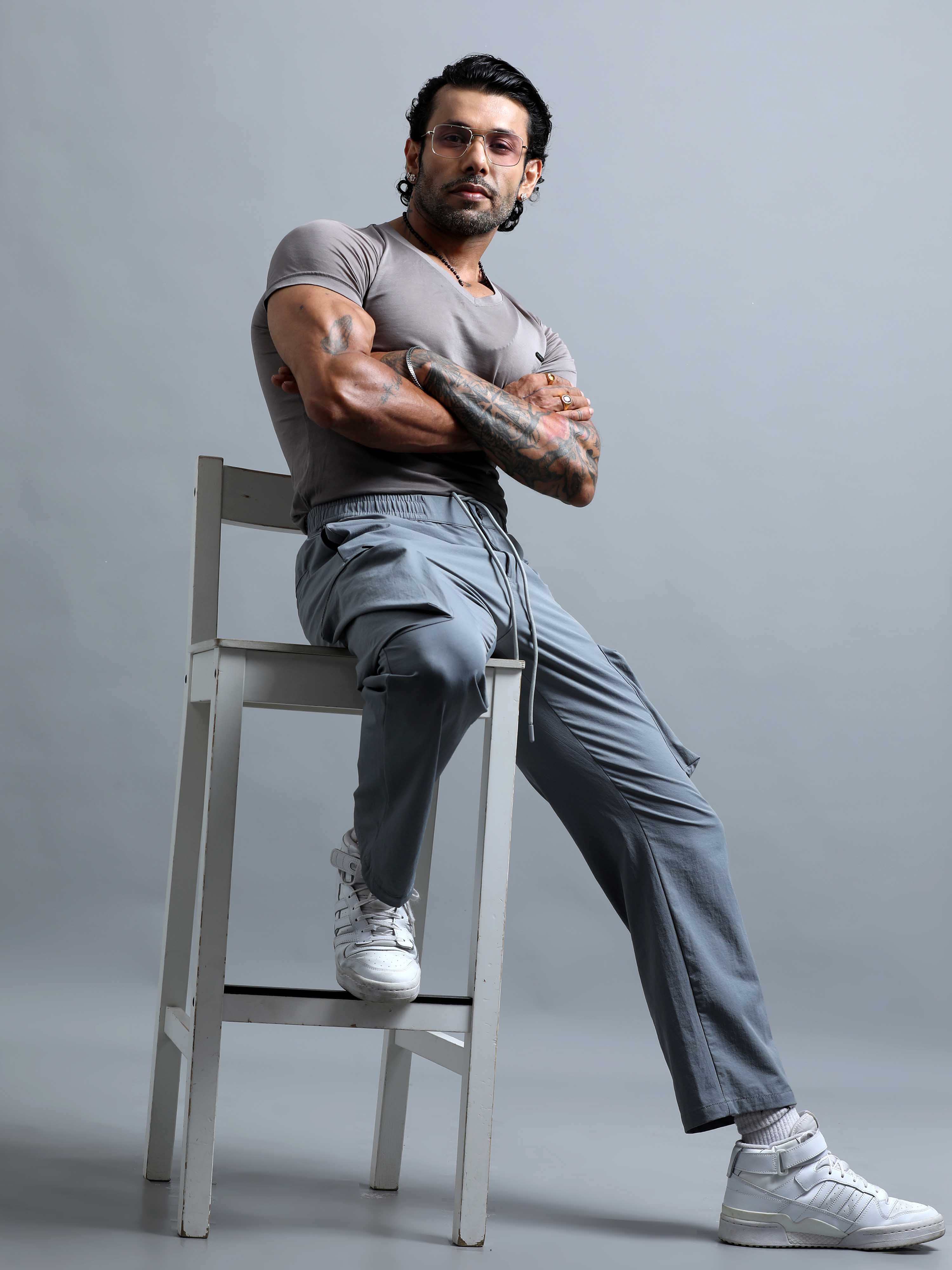 UrbanVoyage Relaxed Cargo In Light Grey