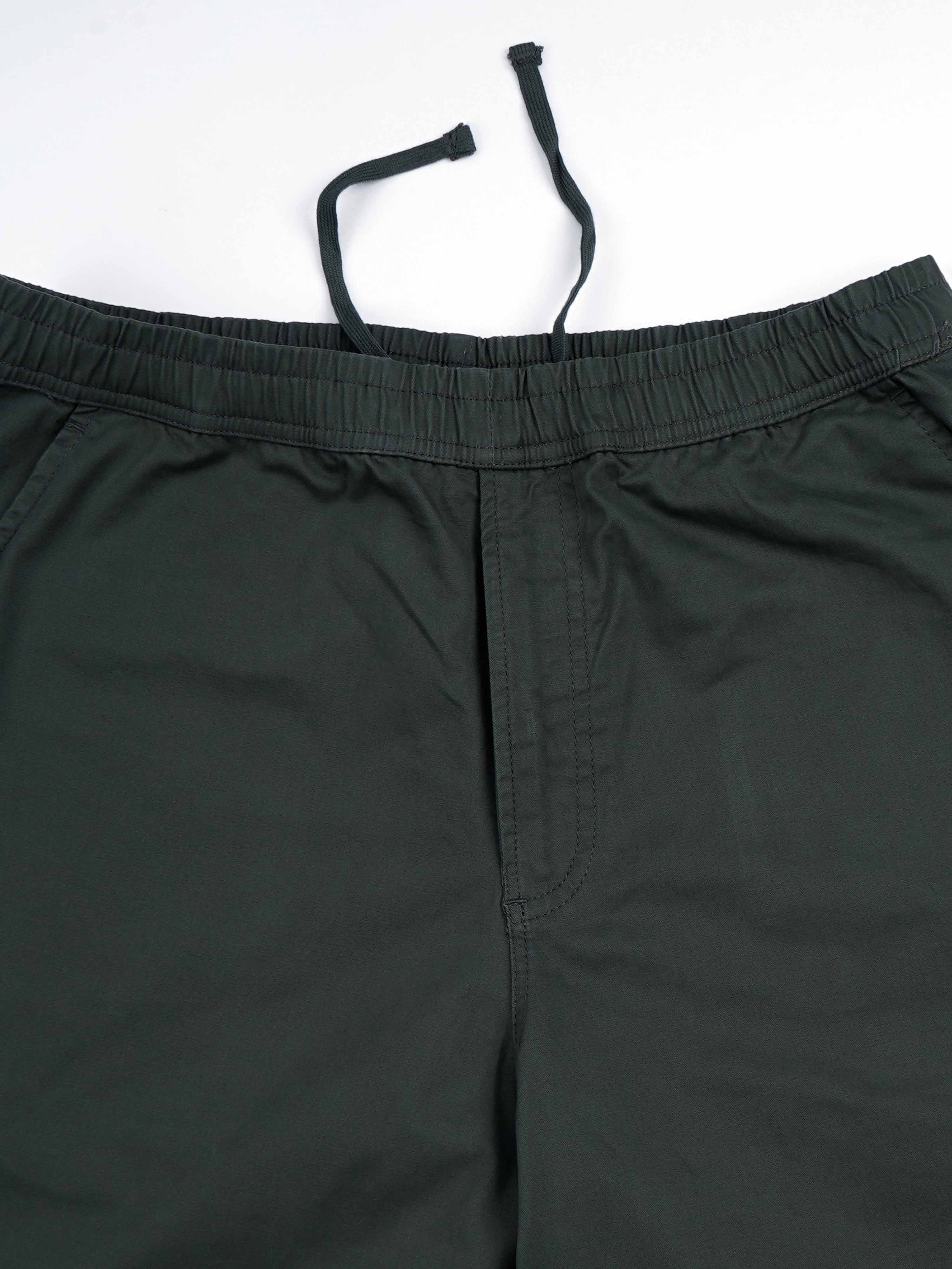 Olive Green Cargo Track Pants