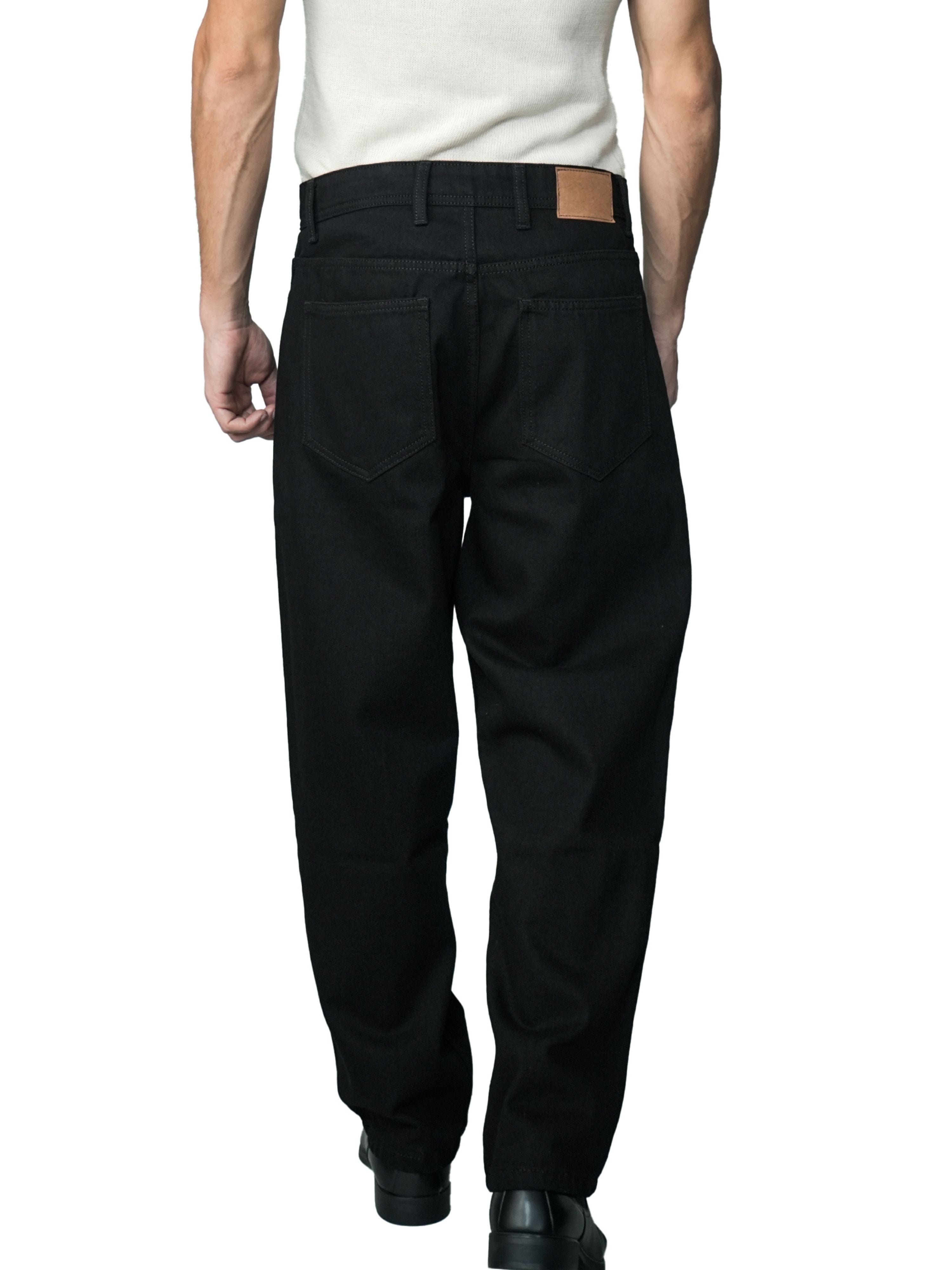 Black Edge Relaxed Denims