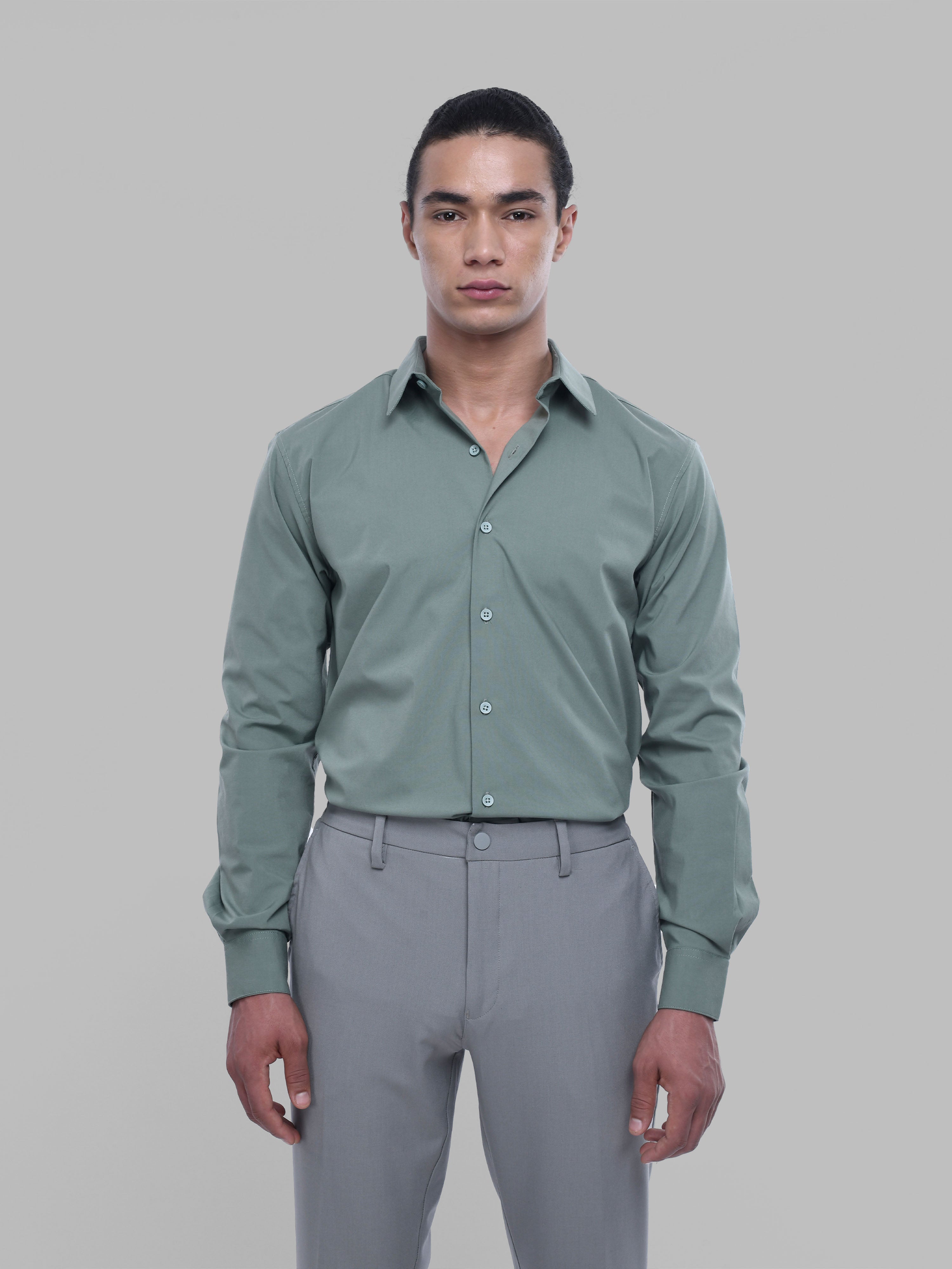 Classic Miracle Green Stretch Shirt