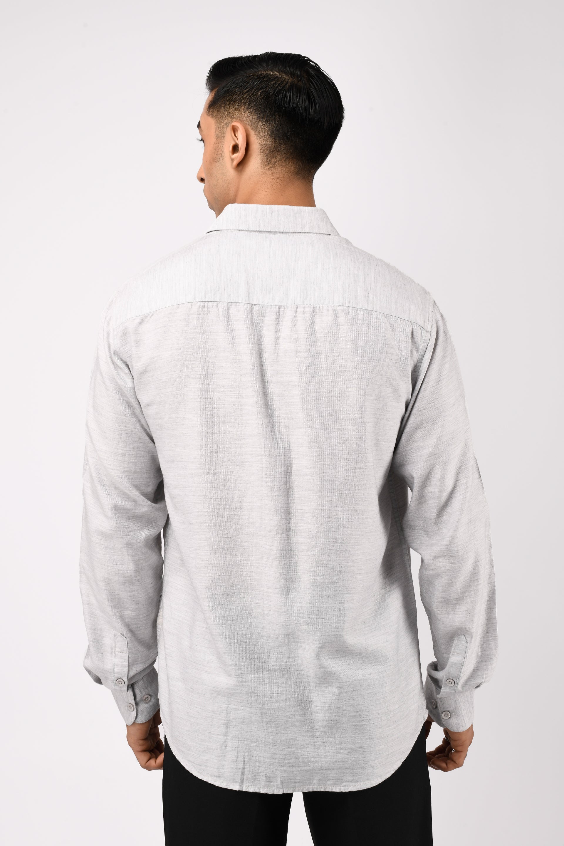 Soft Lycocell White Melange Shirt