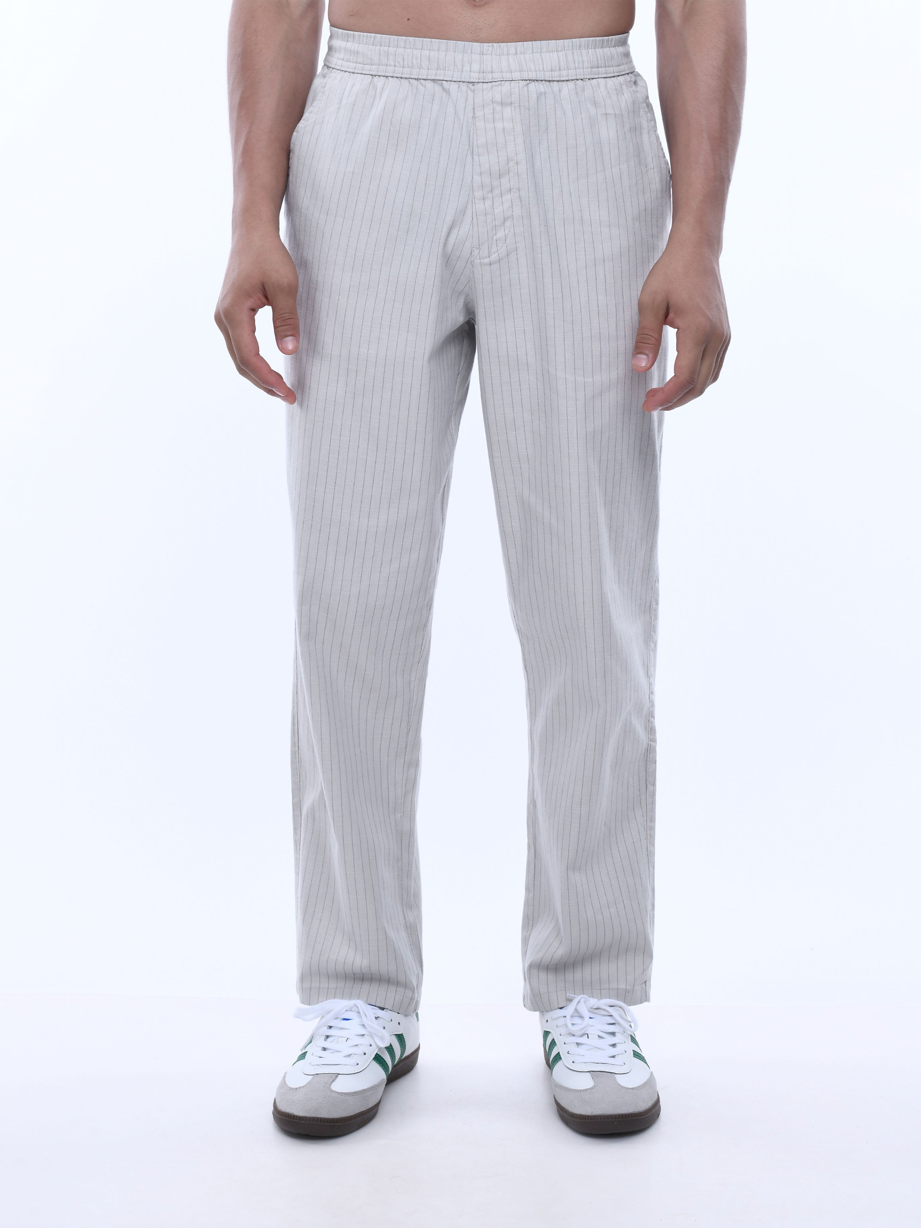 Grey Cargo Joggers Pants