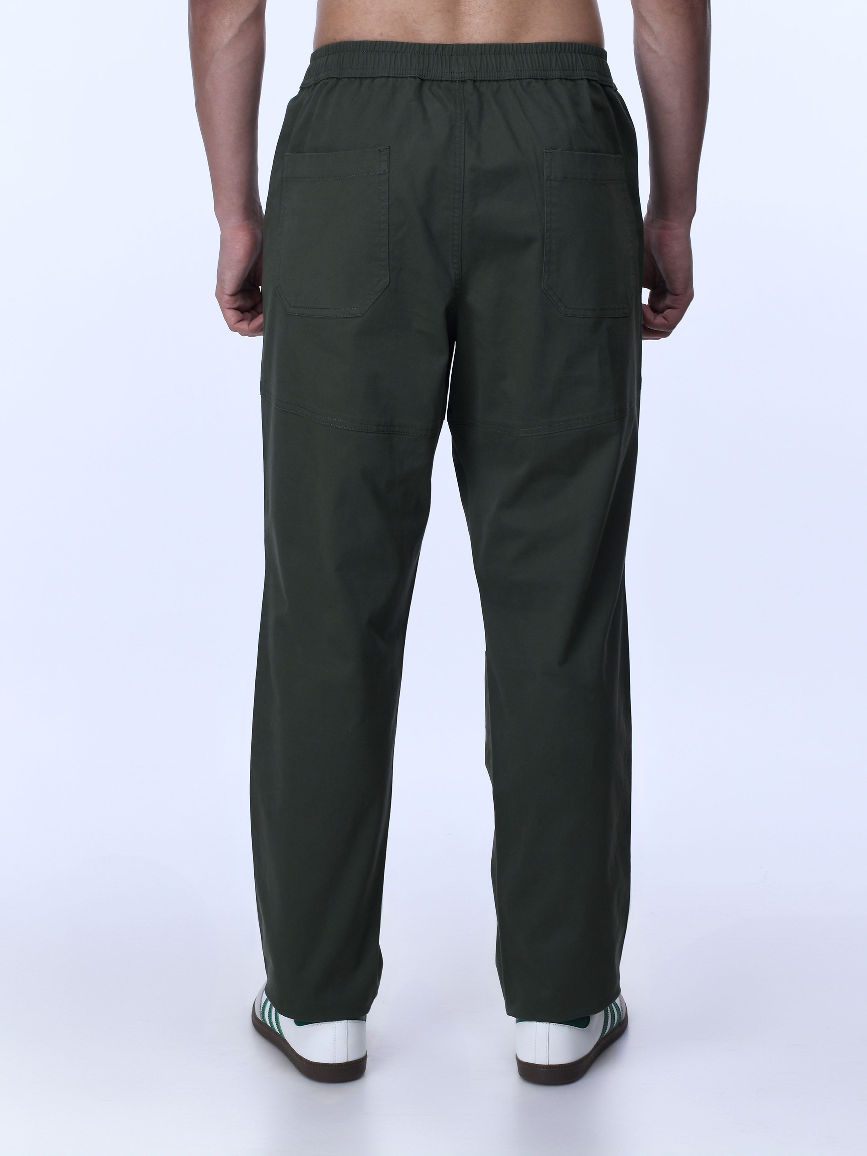 Olive Green Cargo Track Pants
