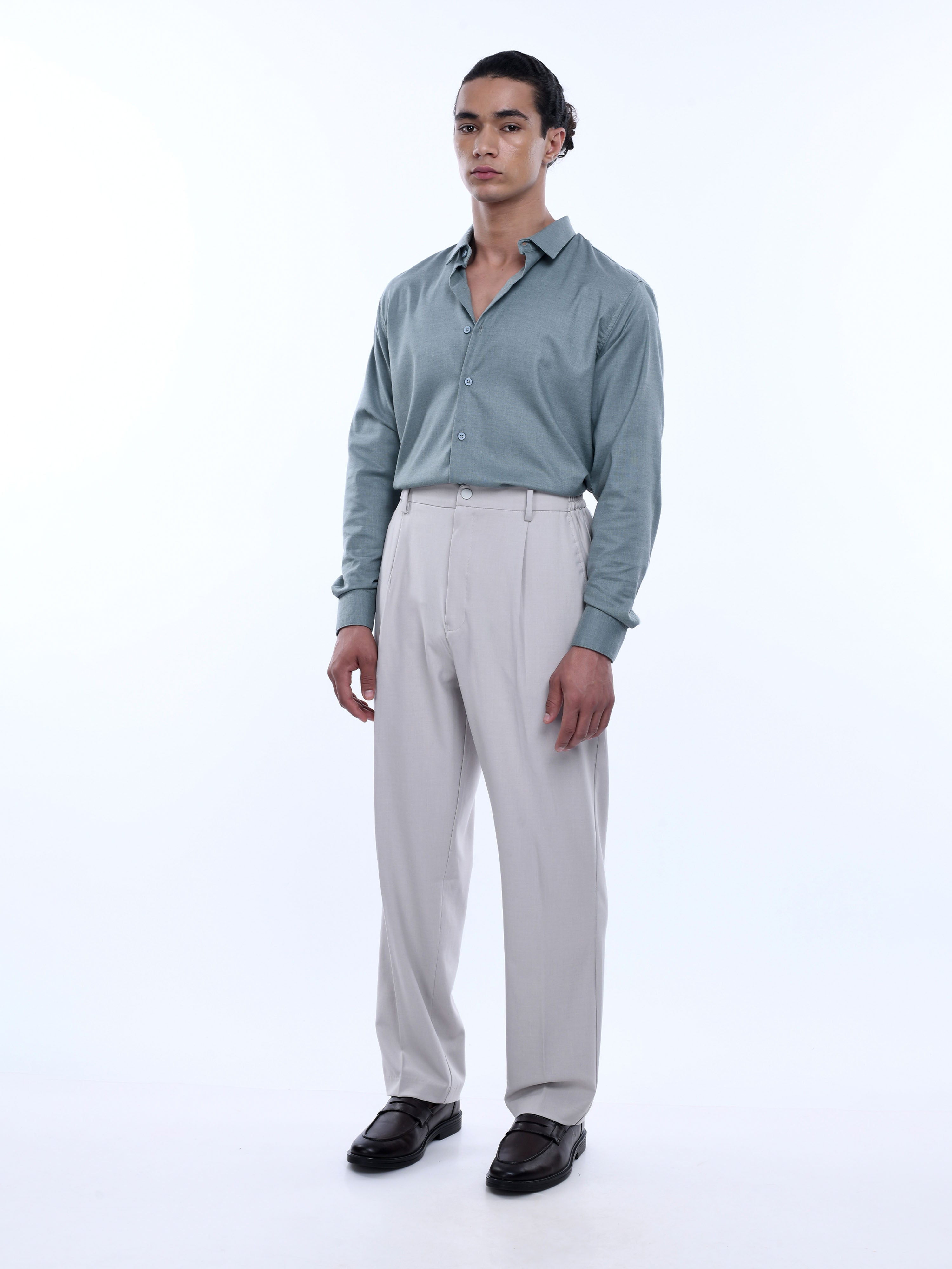 Cream Men Loose trousers Fit Bottomwear