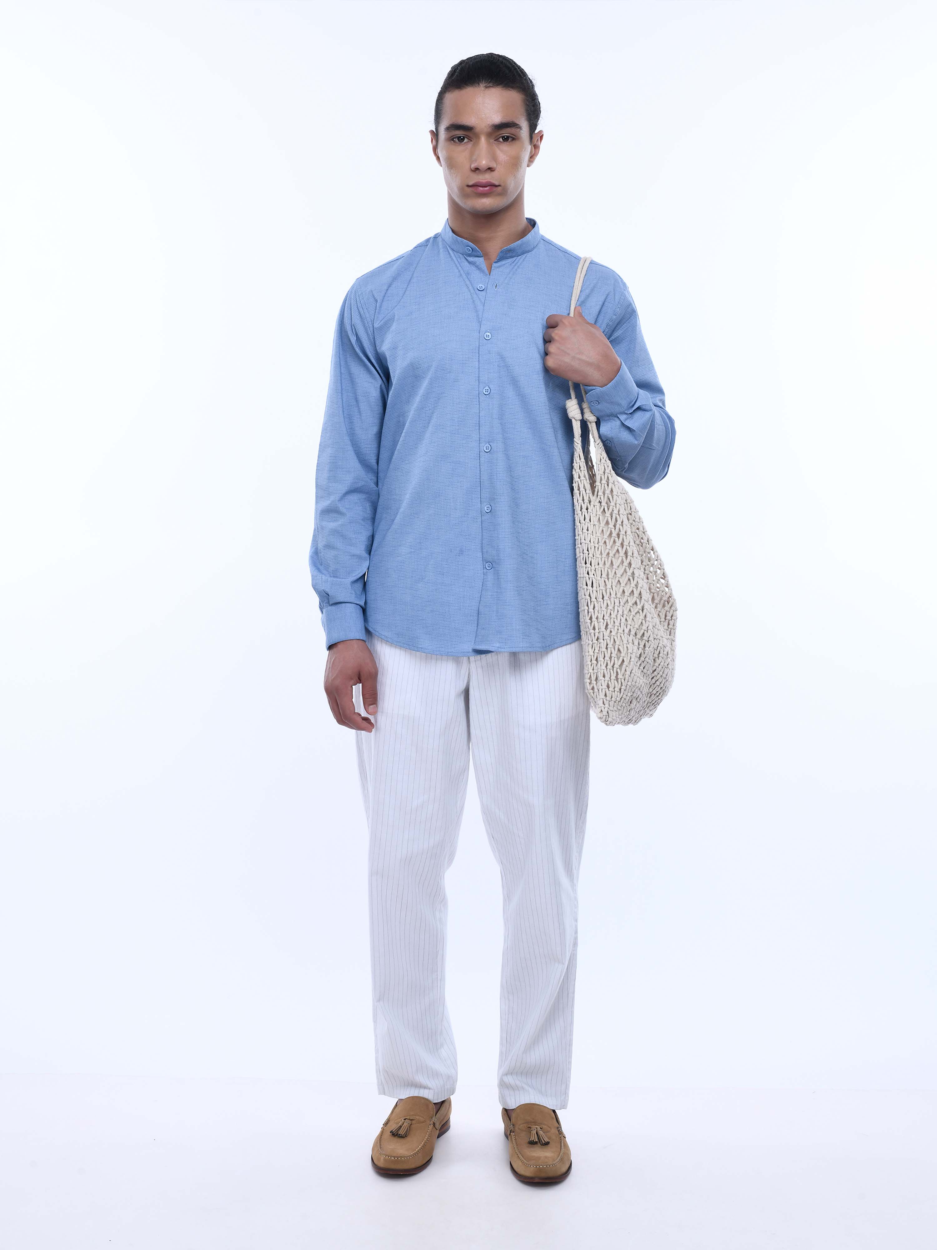 White Relaxed Cotton Baggy Joggers