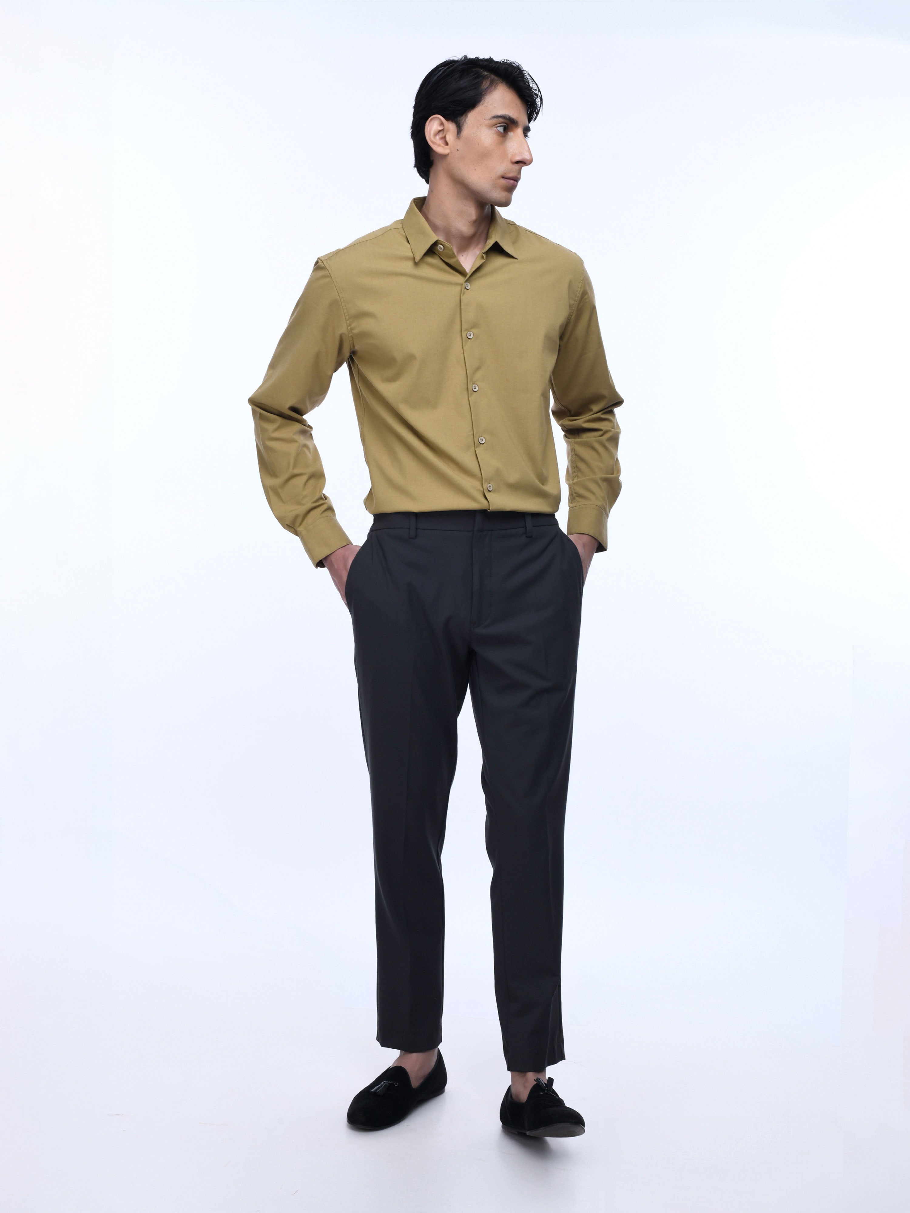 Soft Miracle Dark Grey Tailored Trousers