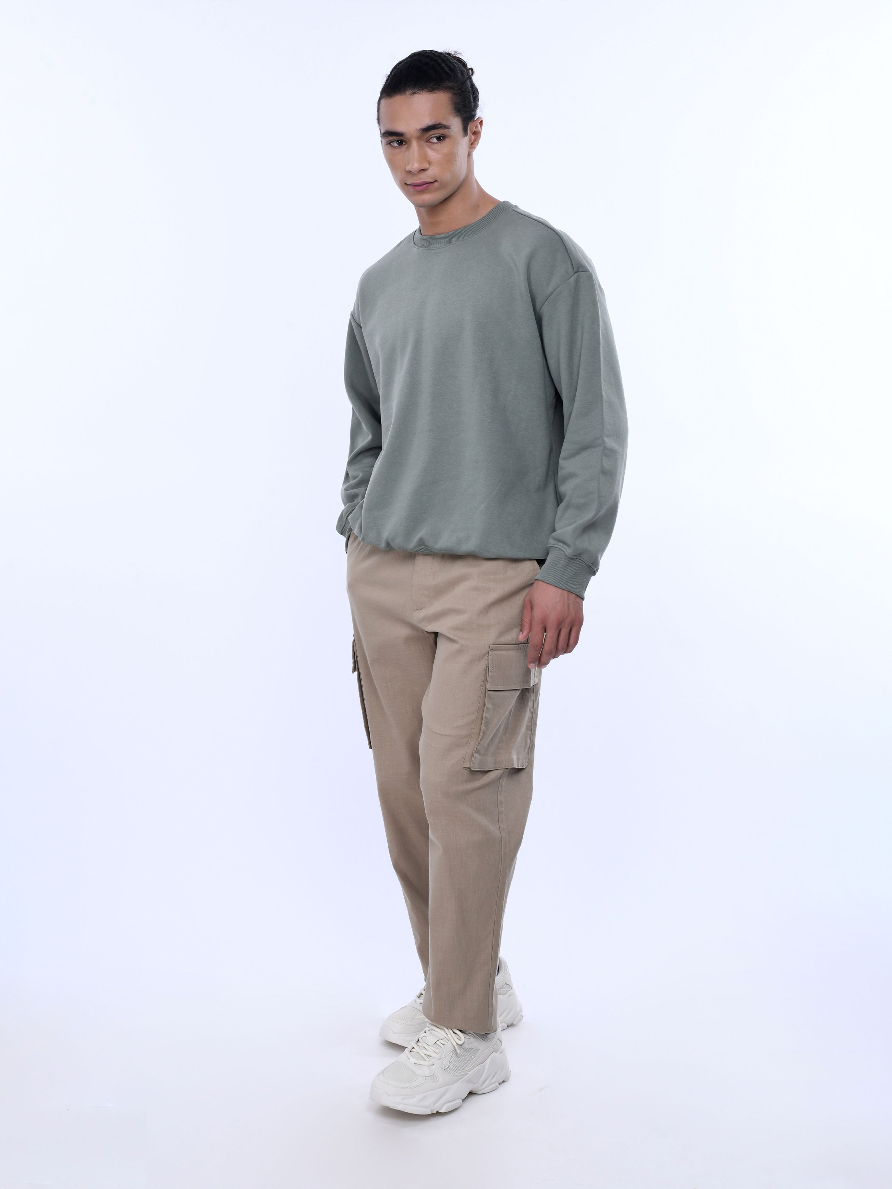 Khaki Men Cargo Joggers