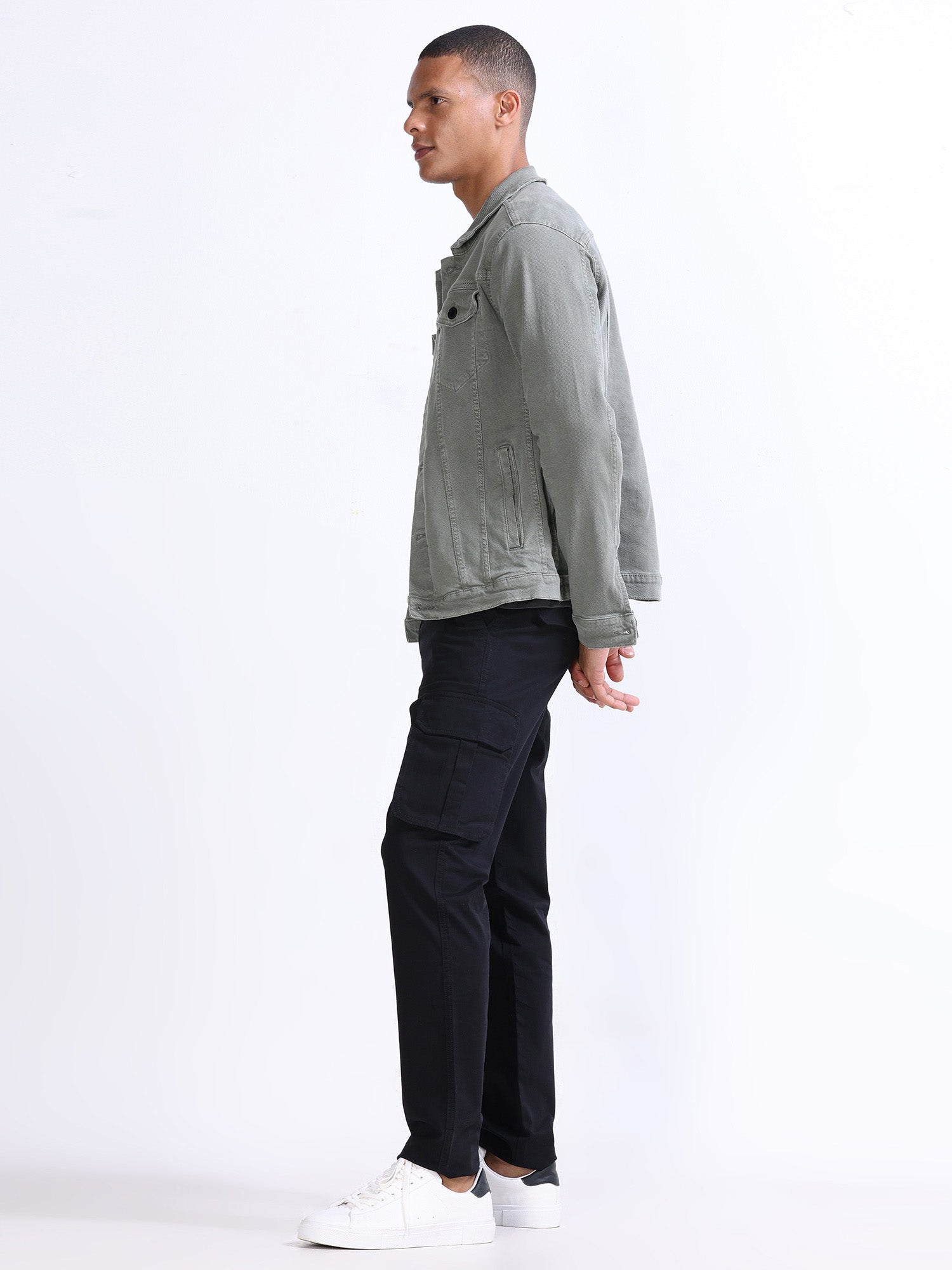 Fine Twill Black Elevated Cargo