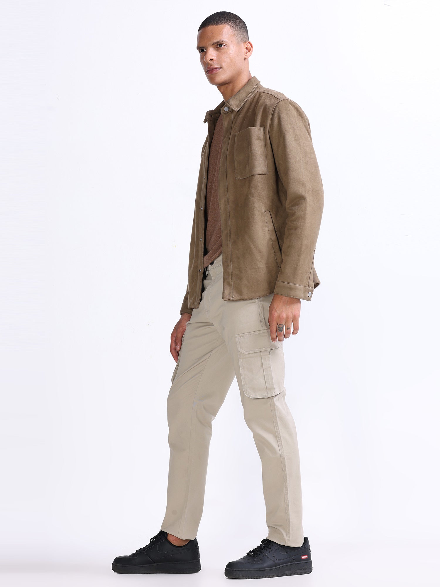 Fine Twill Beige Elevated Cargo