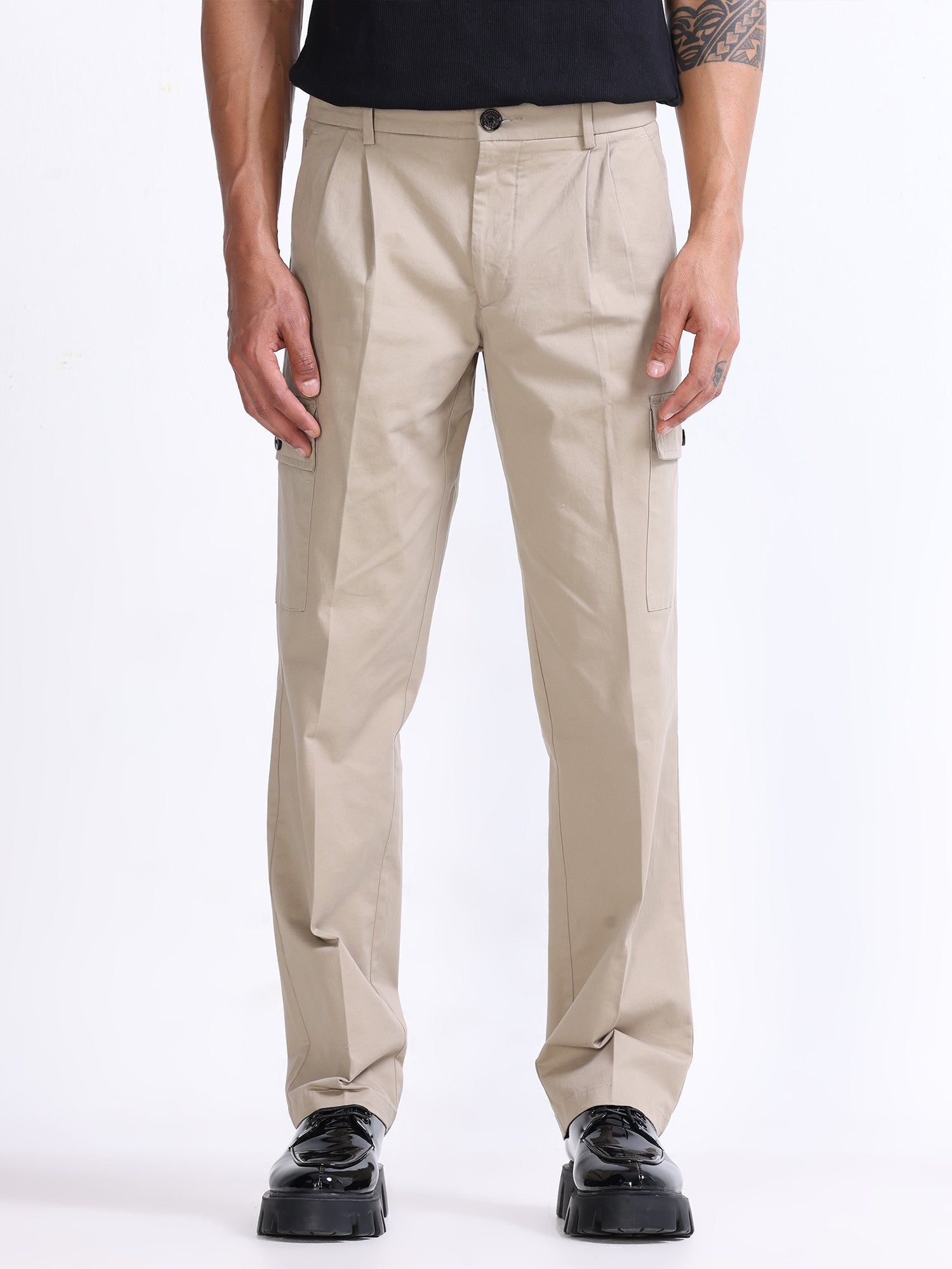 Khaki Relaxed Cargo
