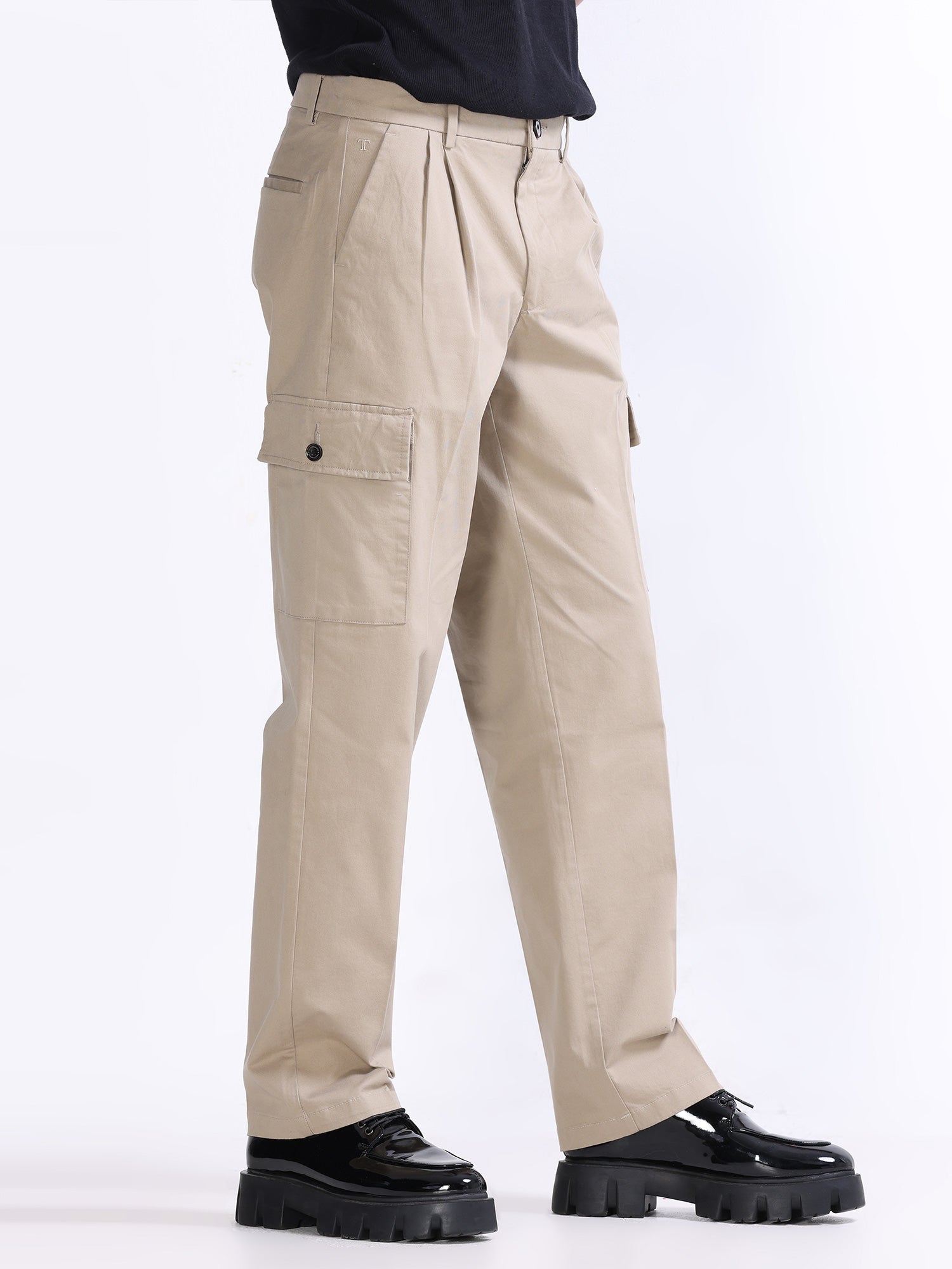 Khaki Relaxed Cargo