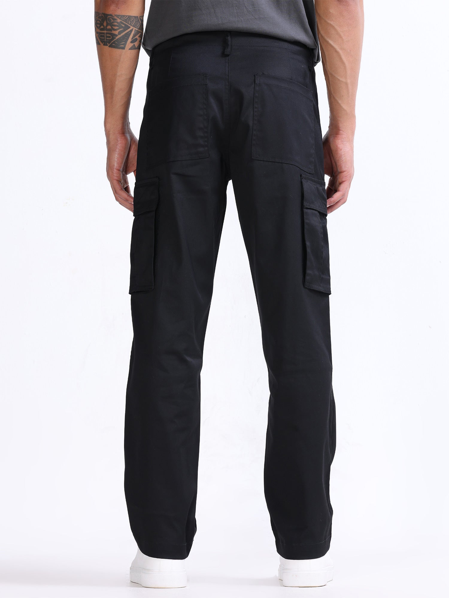 Black Relaxed Cargo