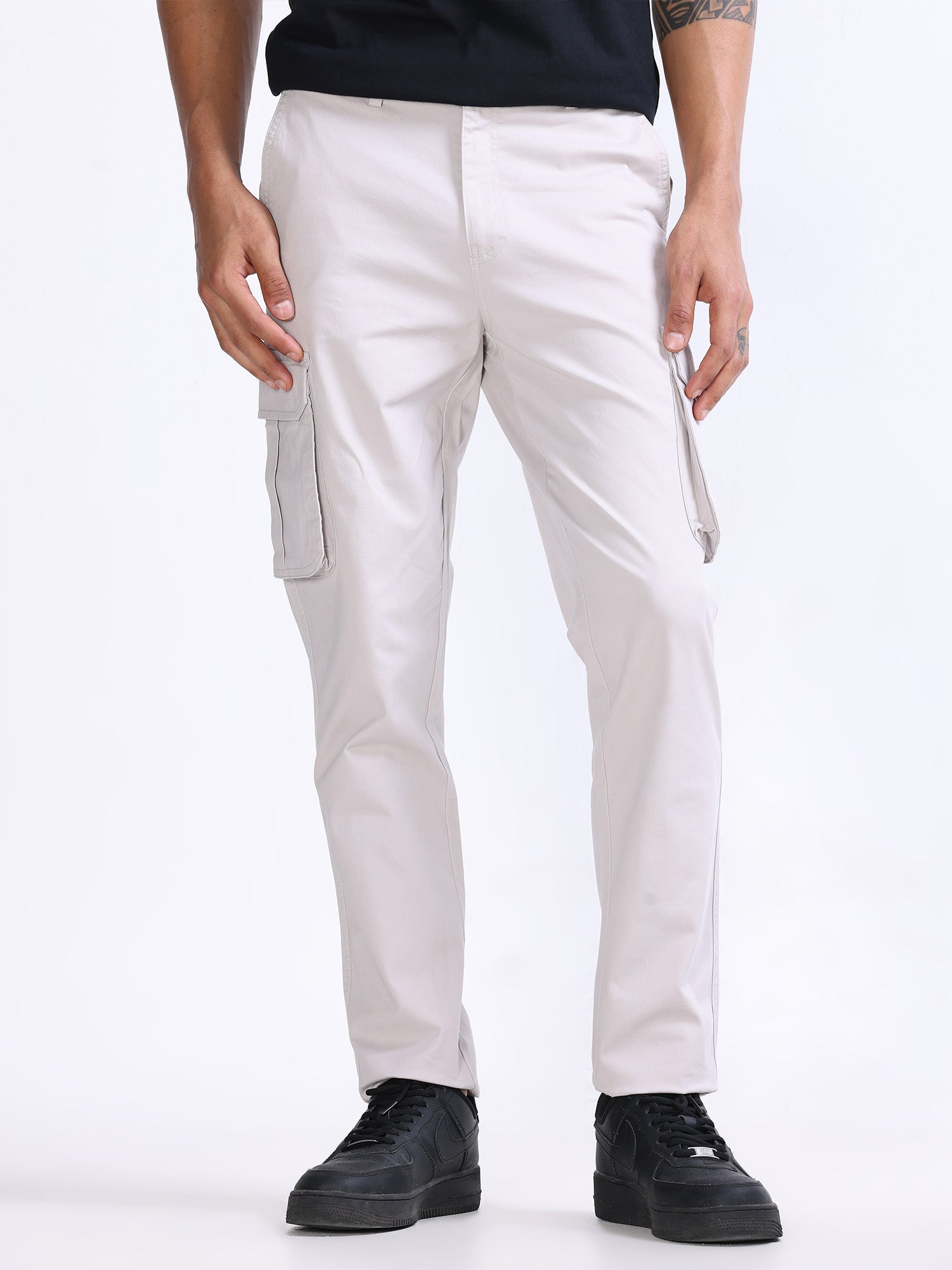 Fine Twill Ecru Elevated Cargo