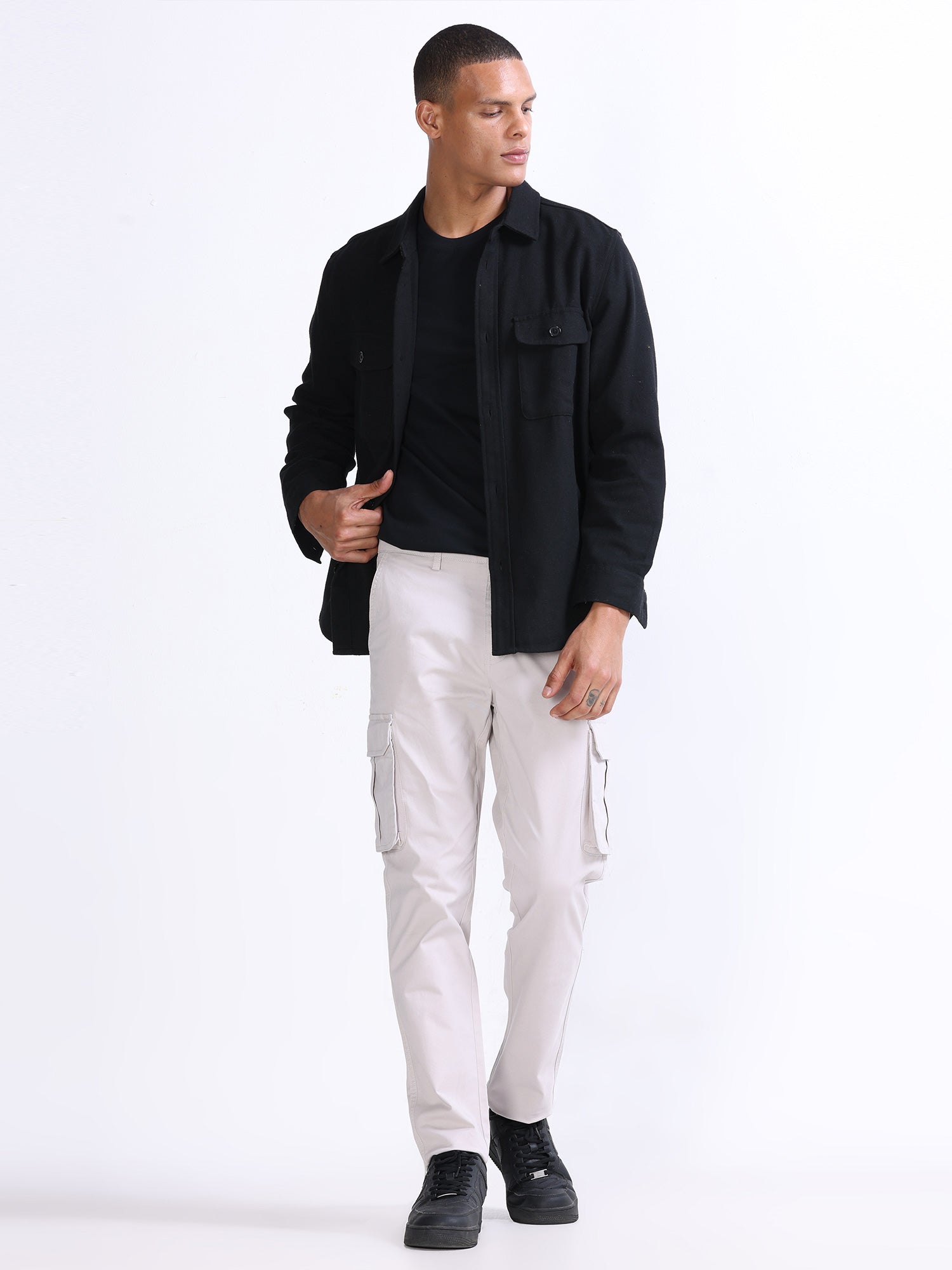Fine Twill Ecru Elevated Cargo