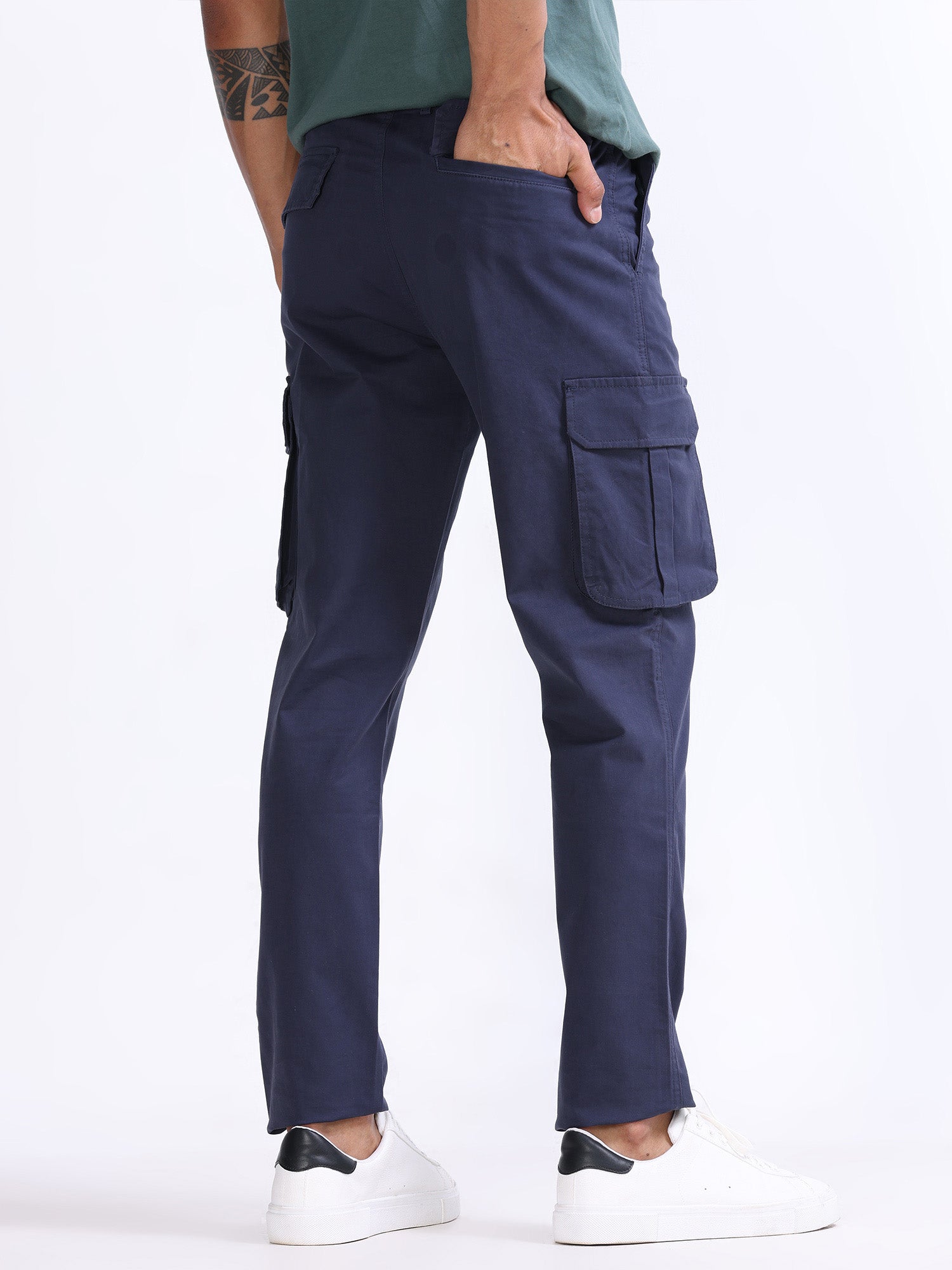 Fine Twill Navy Elevated Cargo