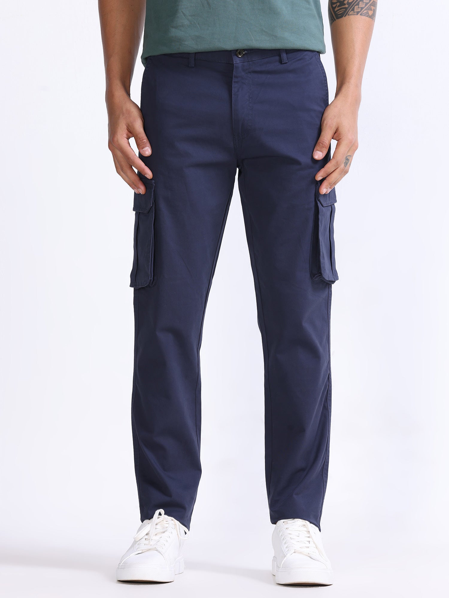 Fine Twill Navy Elevated Cargo