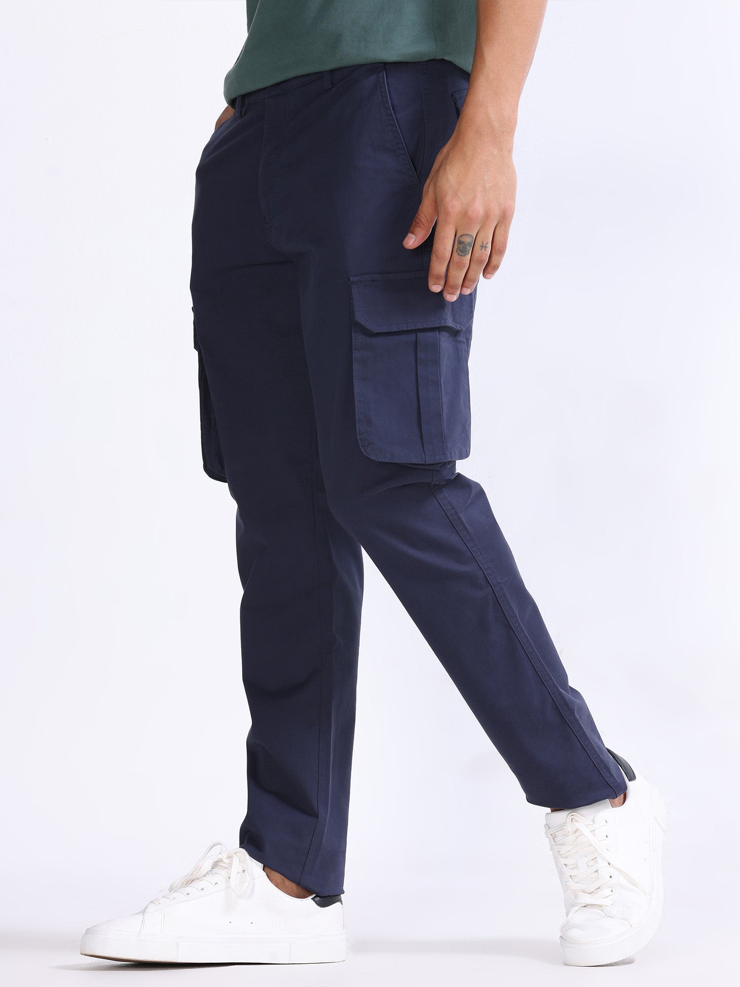 Fine Twill Navy Elevated Cargo