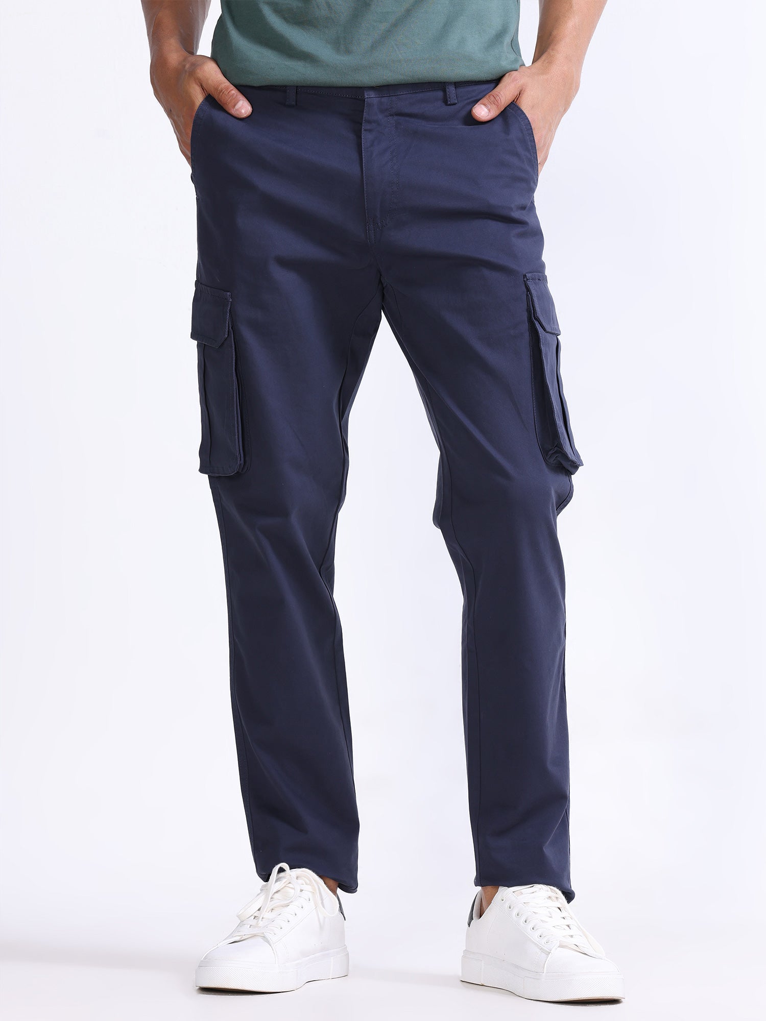 Fine Twill Navy Elevated Cargo