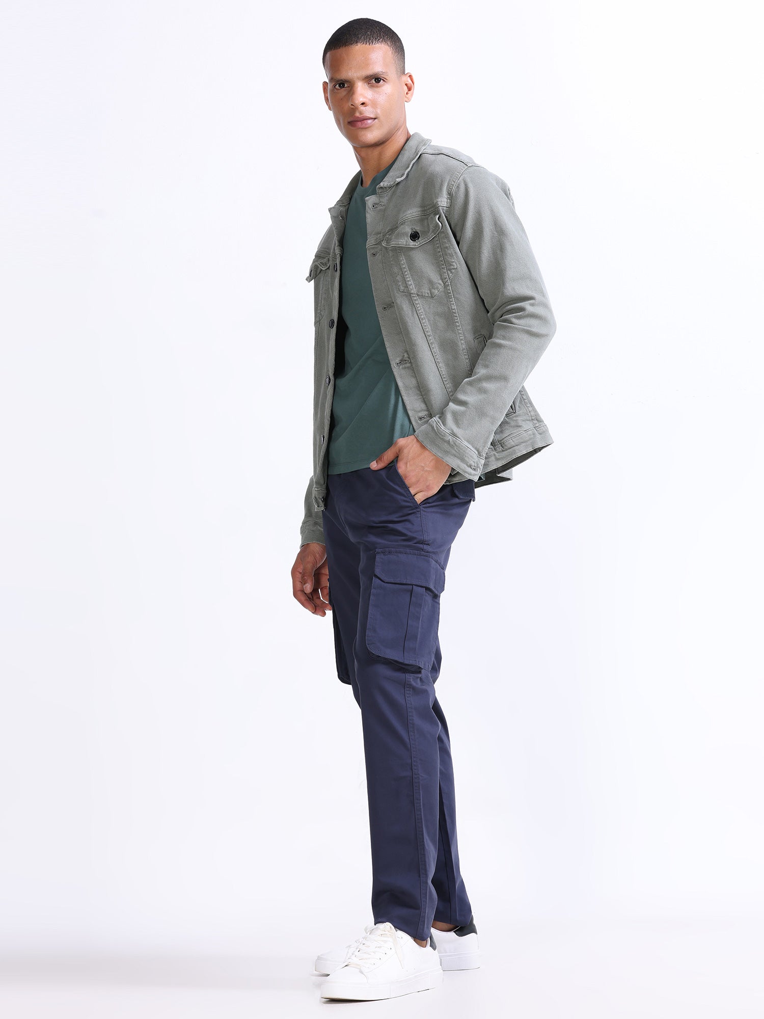 Fine Twill Navy Elevated Cargo