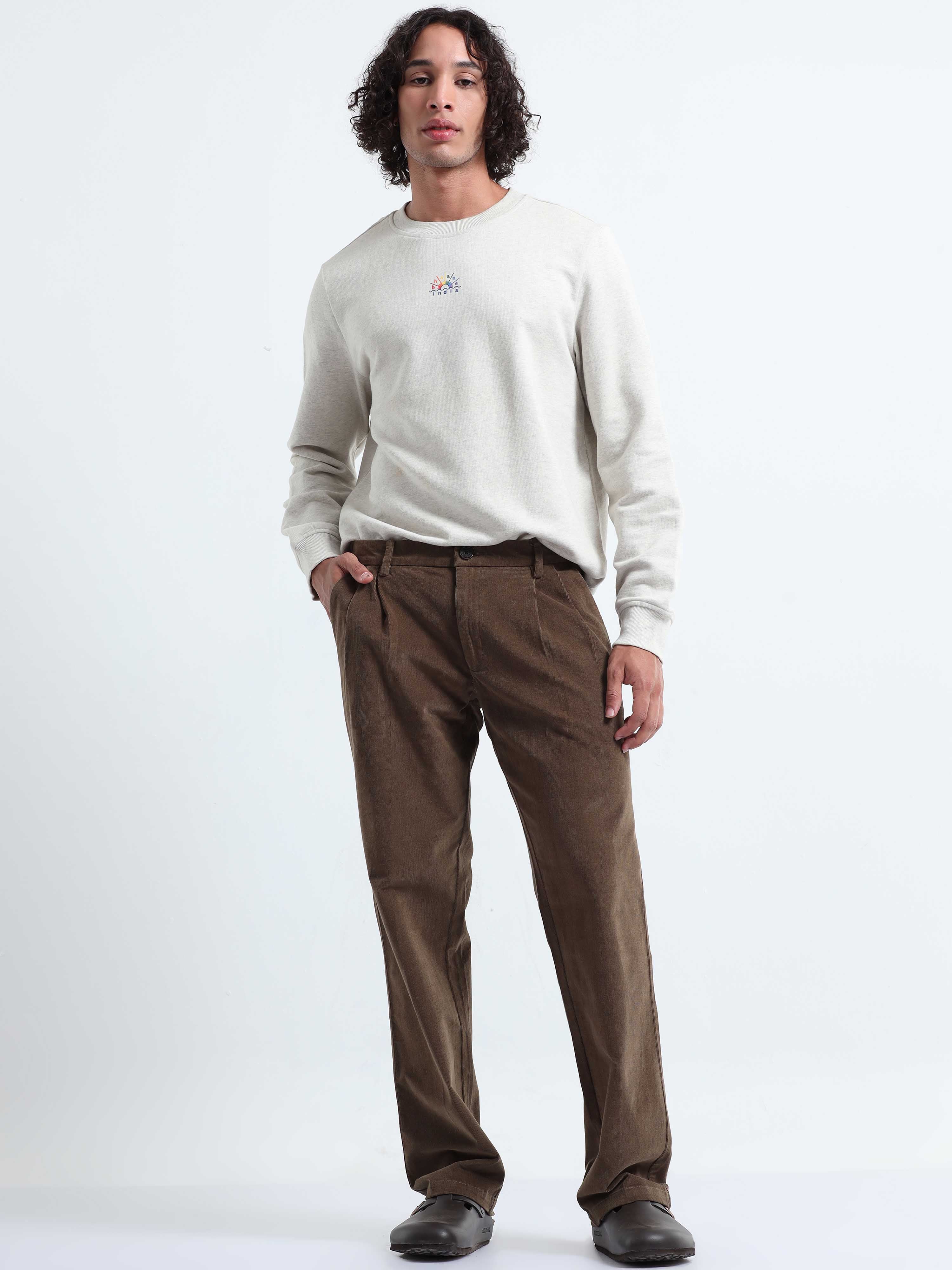 Oak Olive Corduroy Pants for Men