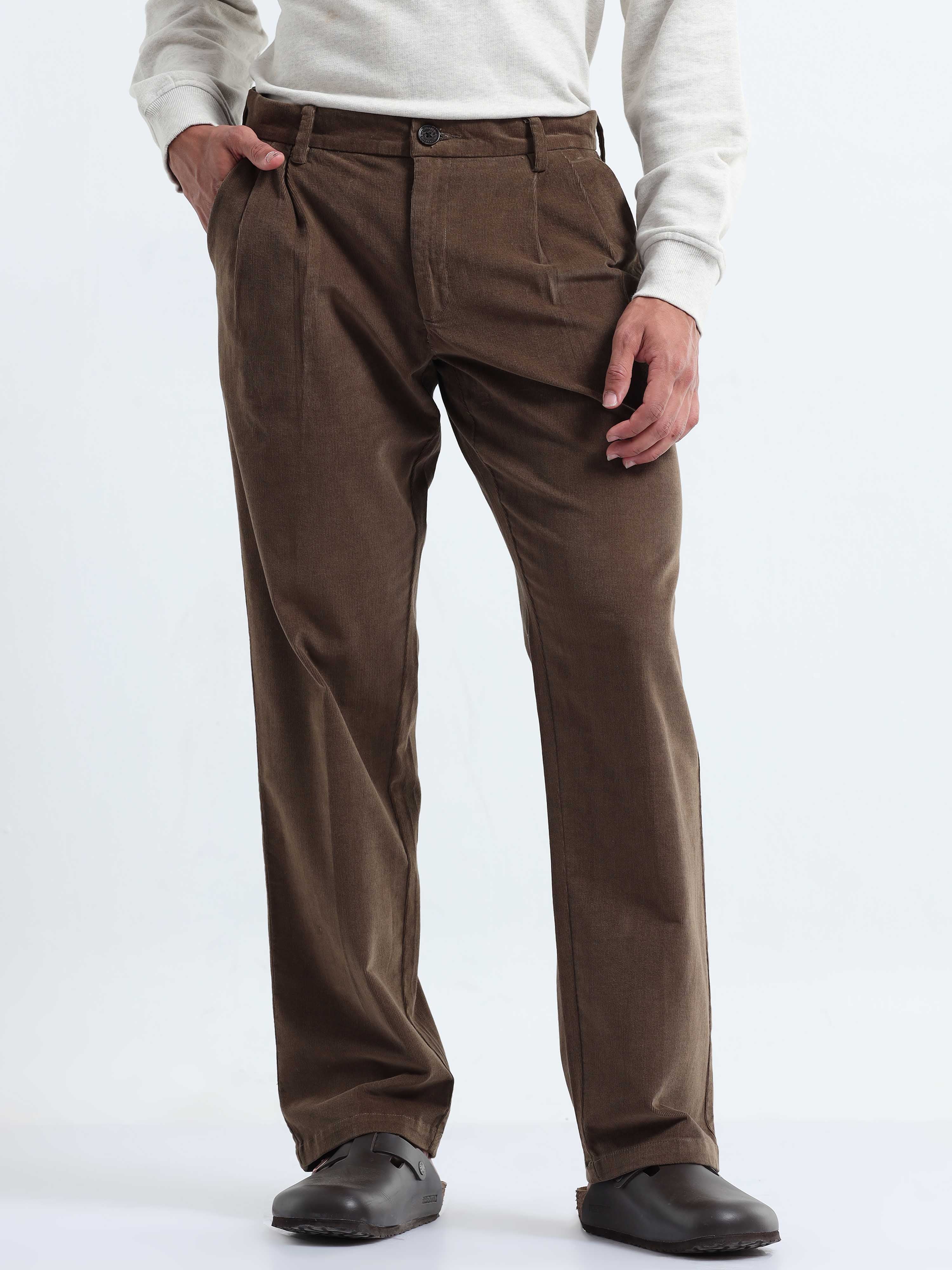 Oak Olive Corduroy Pants for Men