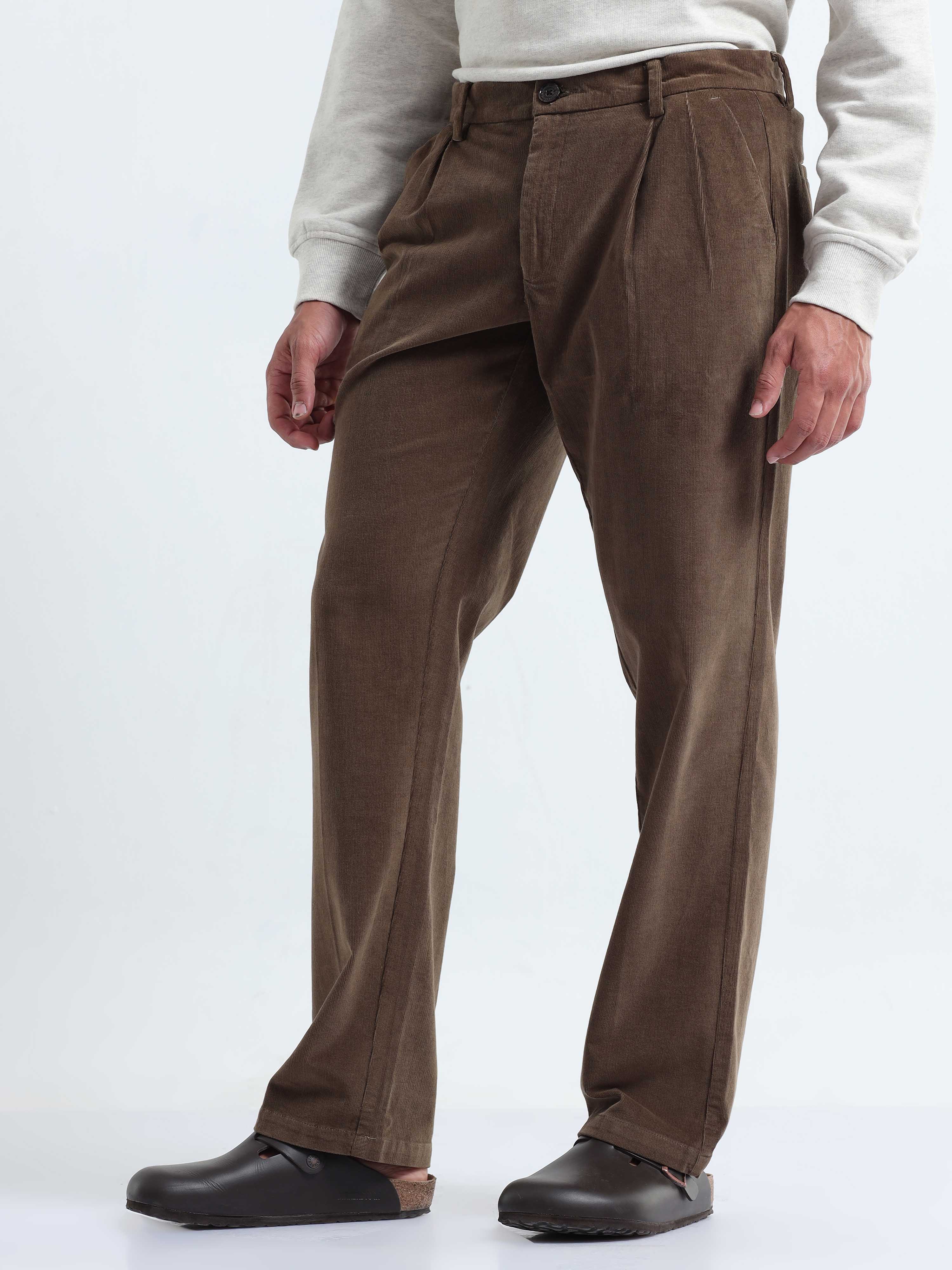 Oak Olive Corduroy Pants for Men